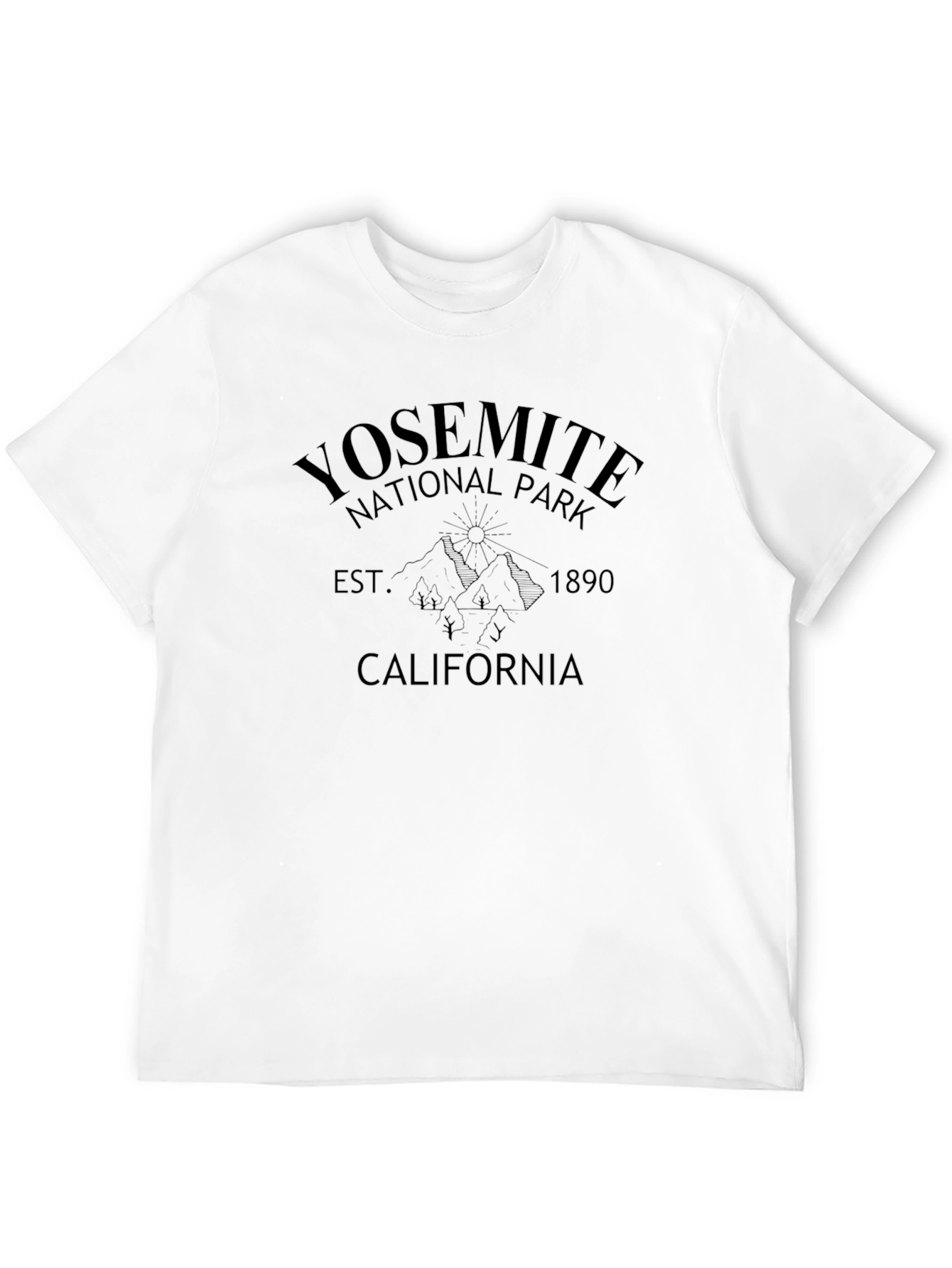 Yosemite National Park Black T-Shirt