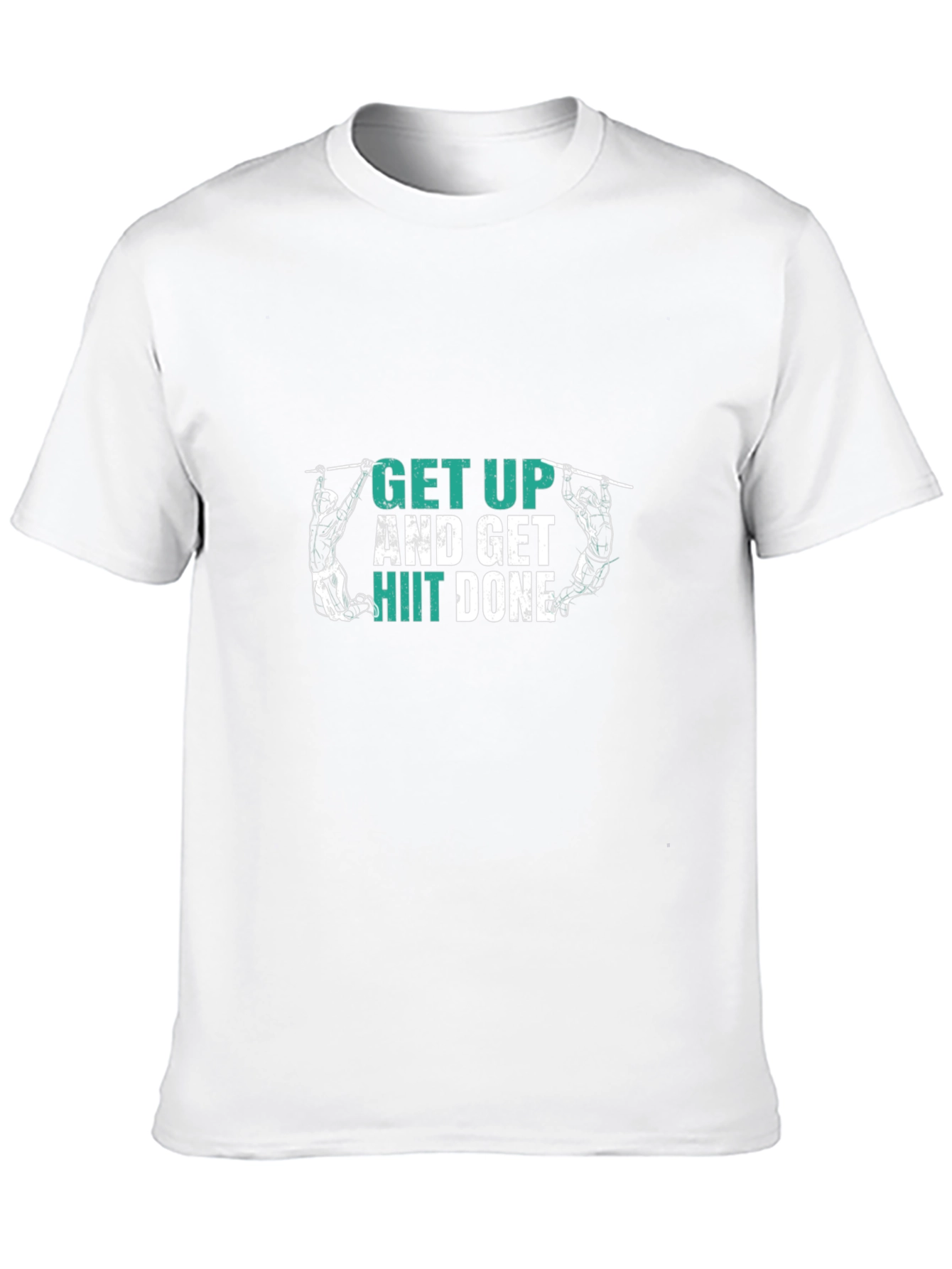 Get Up HIIT Done Black T-Shirt Fitness Motivation