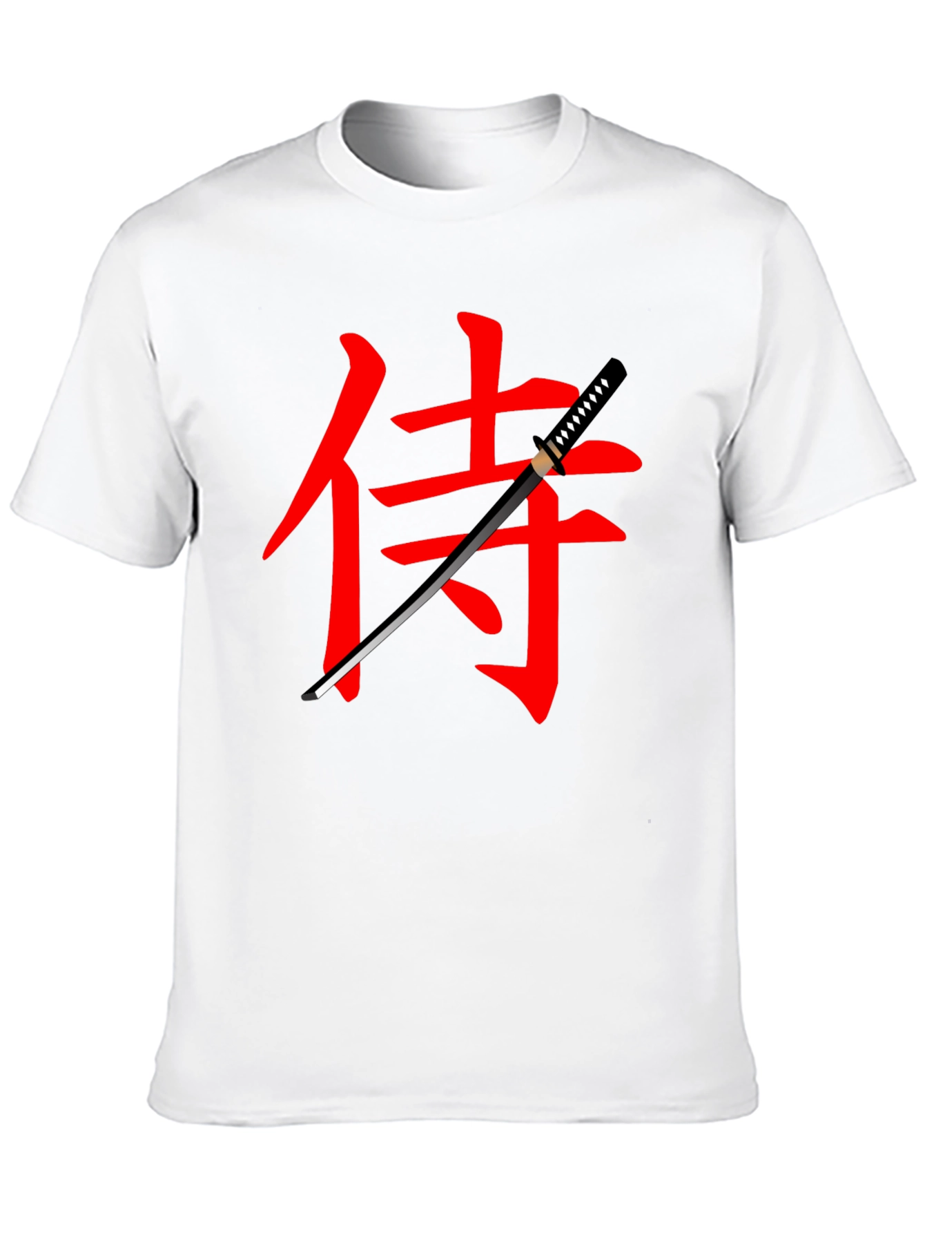 Samurai Katana Graphic Black T-Shirt