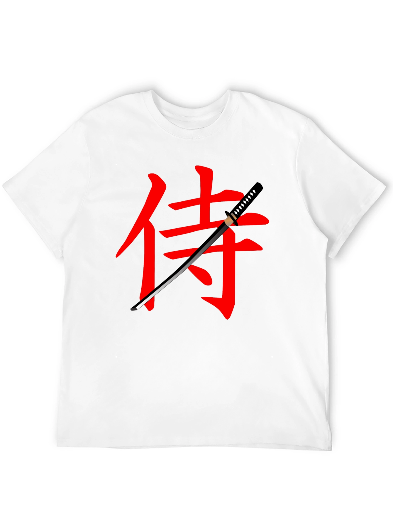 Samurai Katana Graphic Black T-Shirt