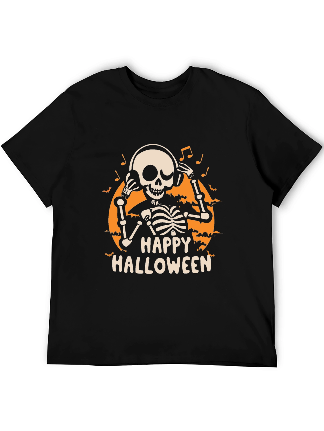 Happy Halloween Skeleton DJ T-Shirt