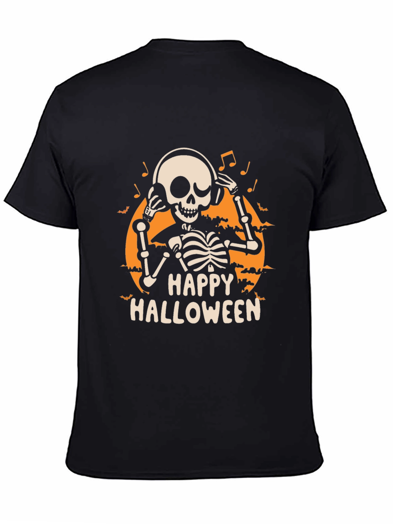 Happy Halloween Skeleton DJ T-Shirt
