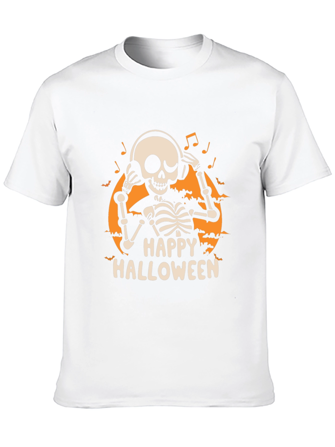 Happy Halloween Skeleton DJ T-Shirt