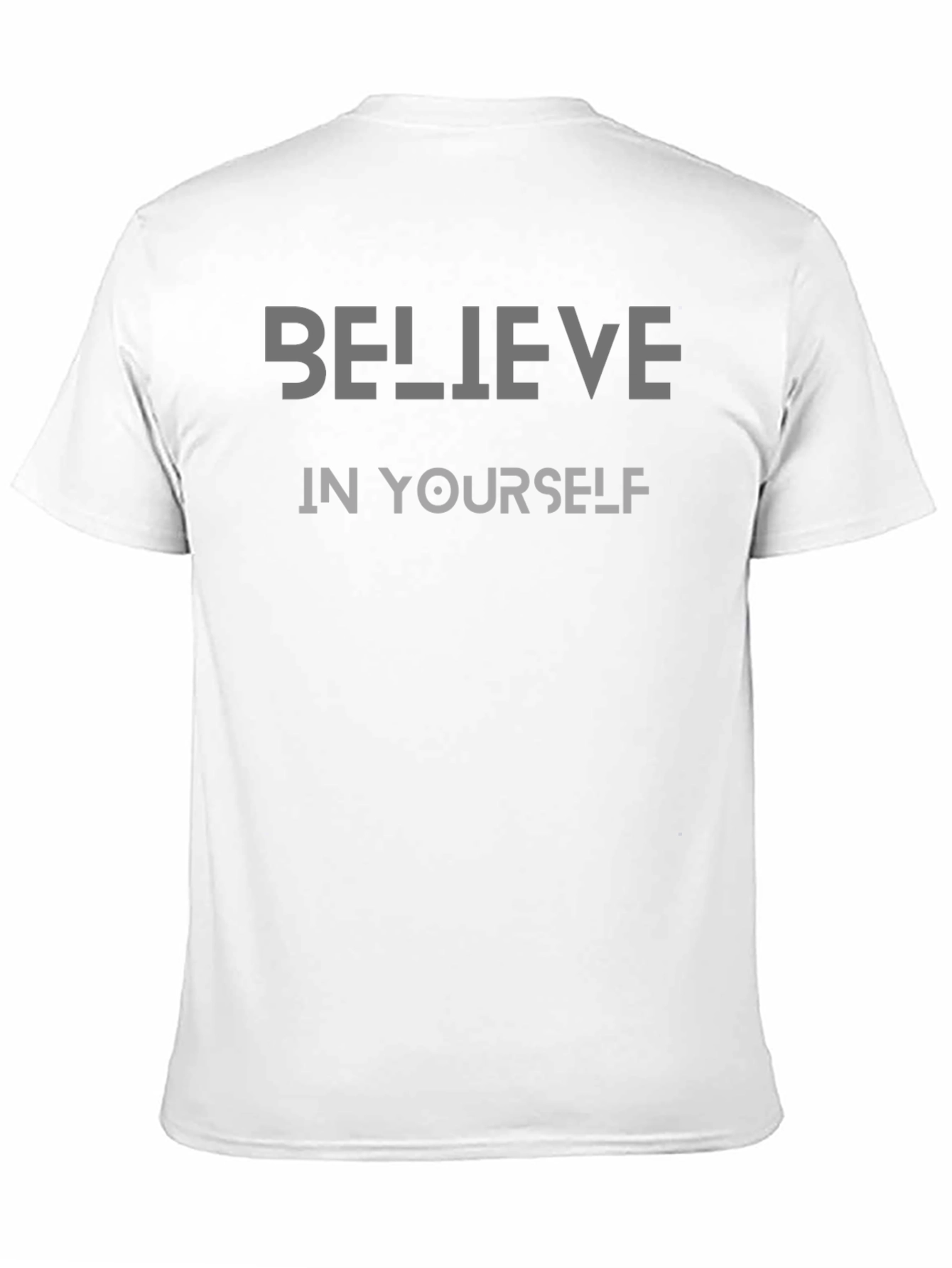 Believe In Yourself Graphic Tee - Motivational Black T-Shirt
