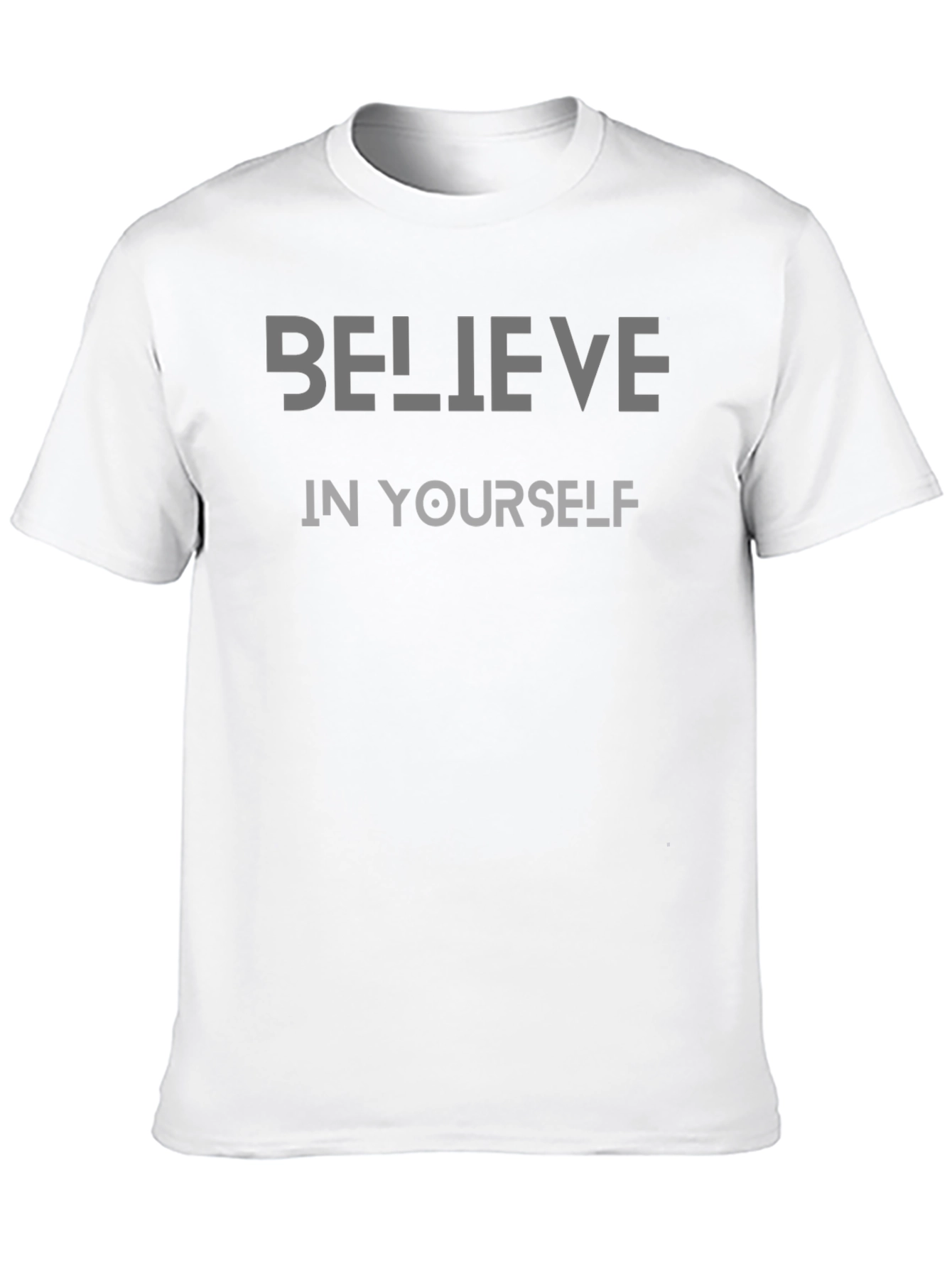 Believe In Yourself Graphic Tee - Motivational Black T-Shirt