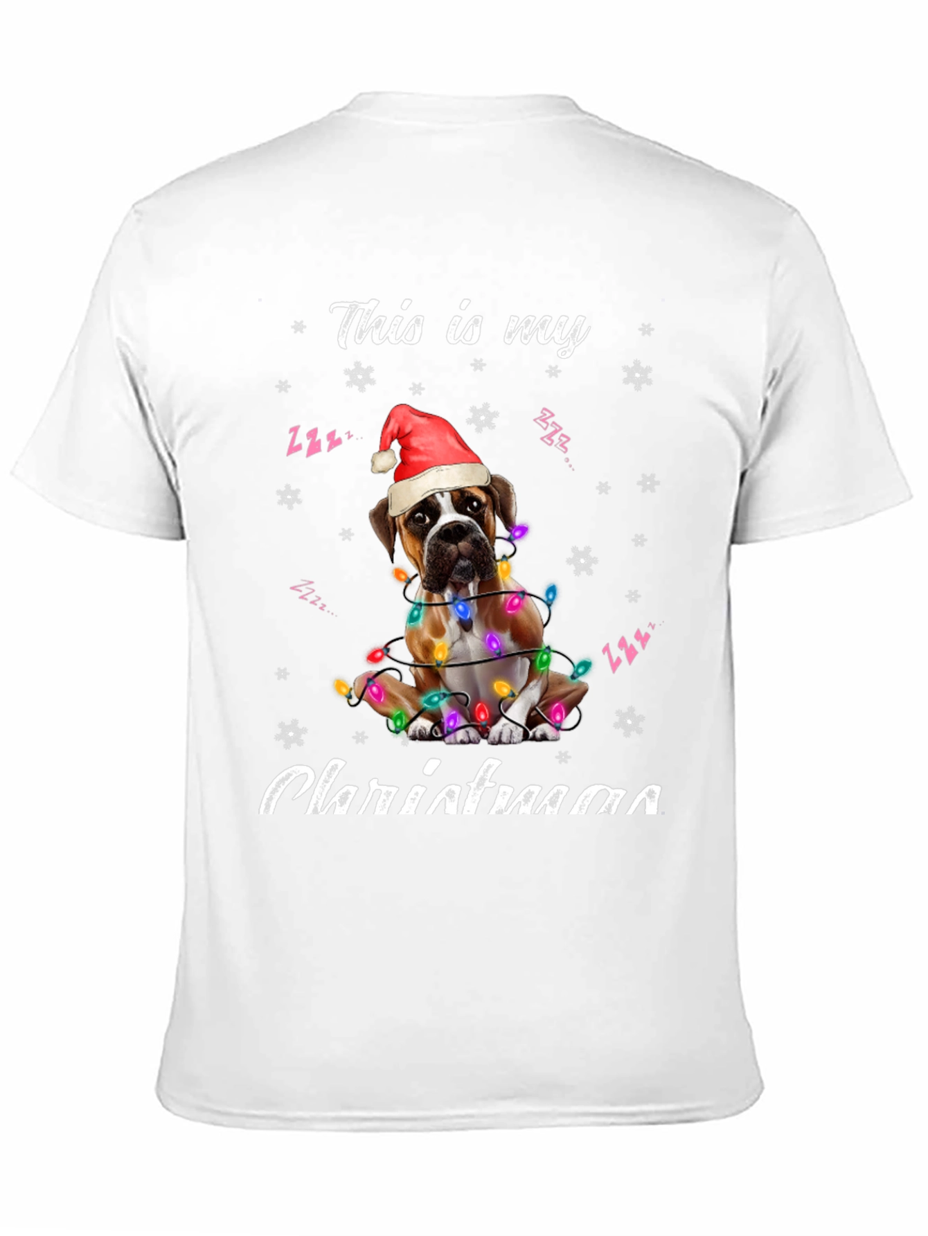 Christmas Boxer Dog T-Shirt
