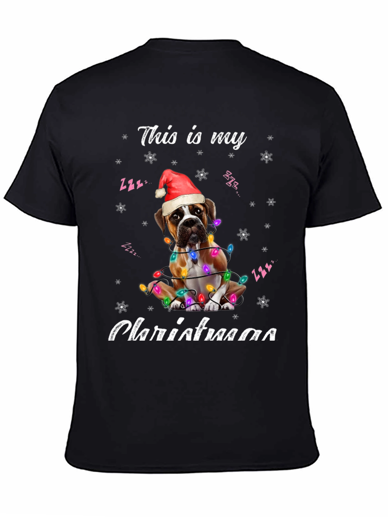 Christmas Boxer Dog T-Shirt