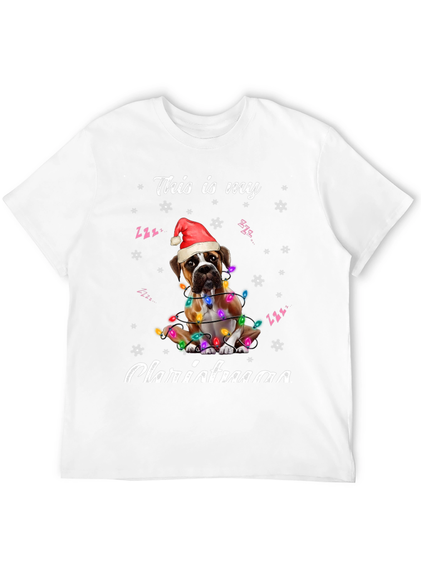 Christmas Boxer Dog T-Shirt