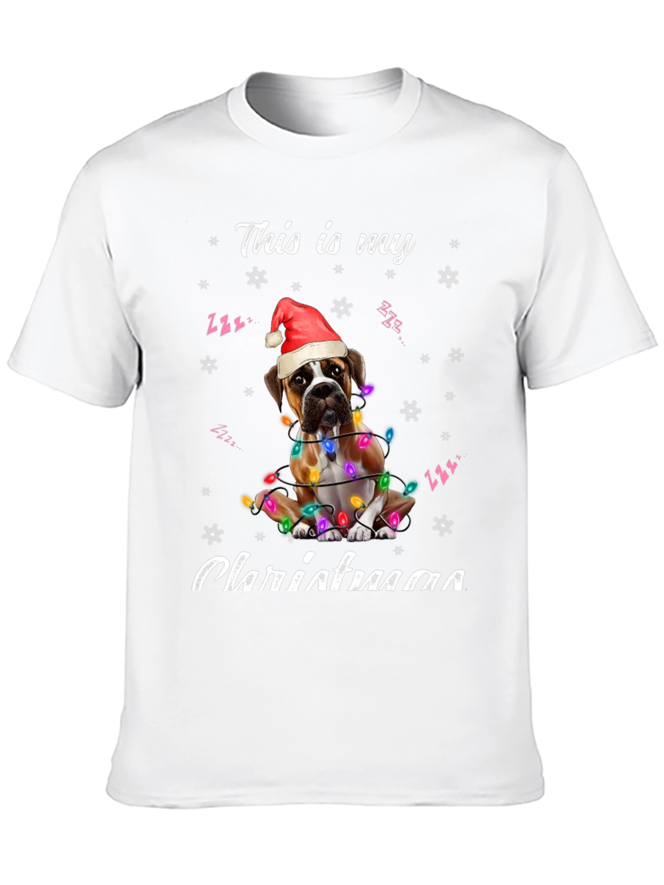 Christmas Boxer Dog T-Shirt