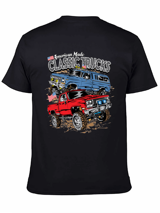 American Made Classic Trucks Graphic Tee