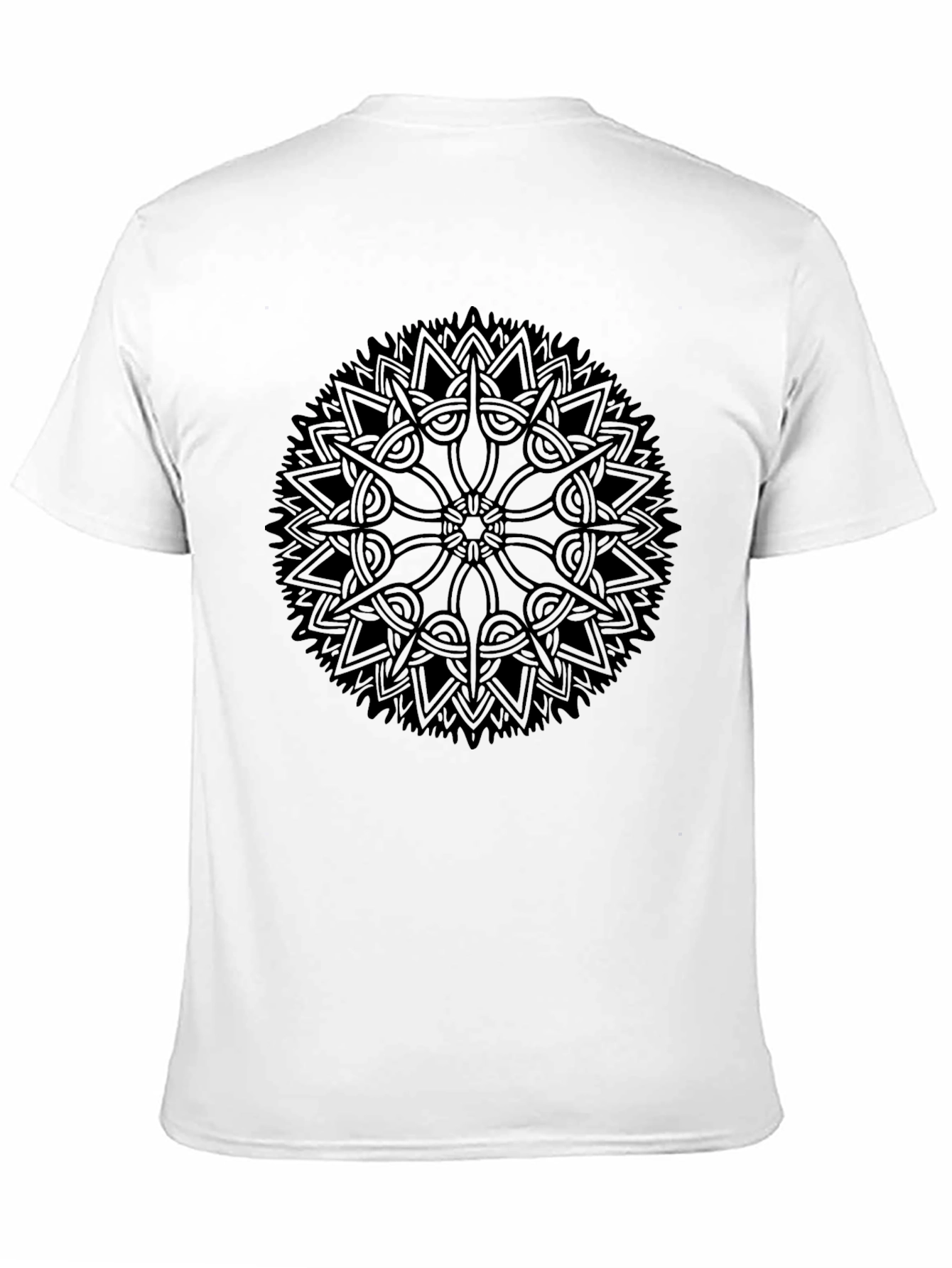 Black Mandala Graphic Tee - Stylish Casual Wear