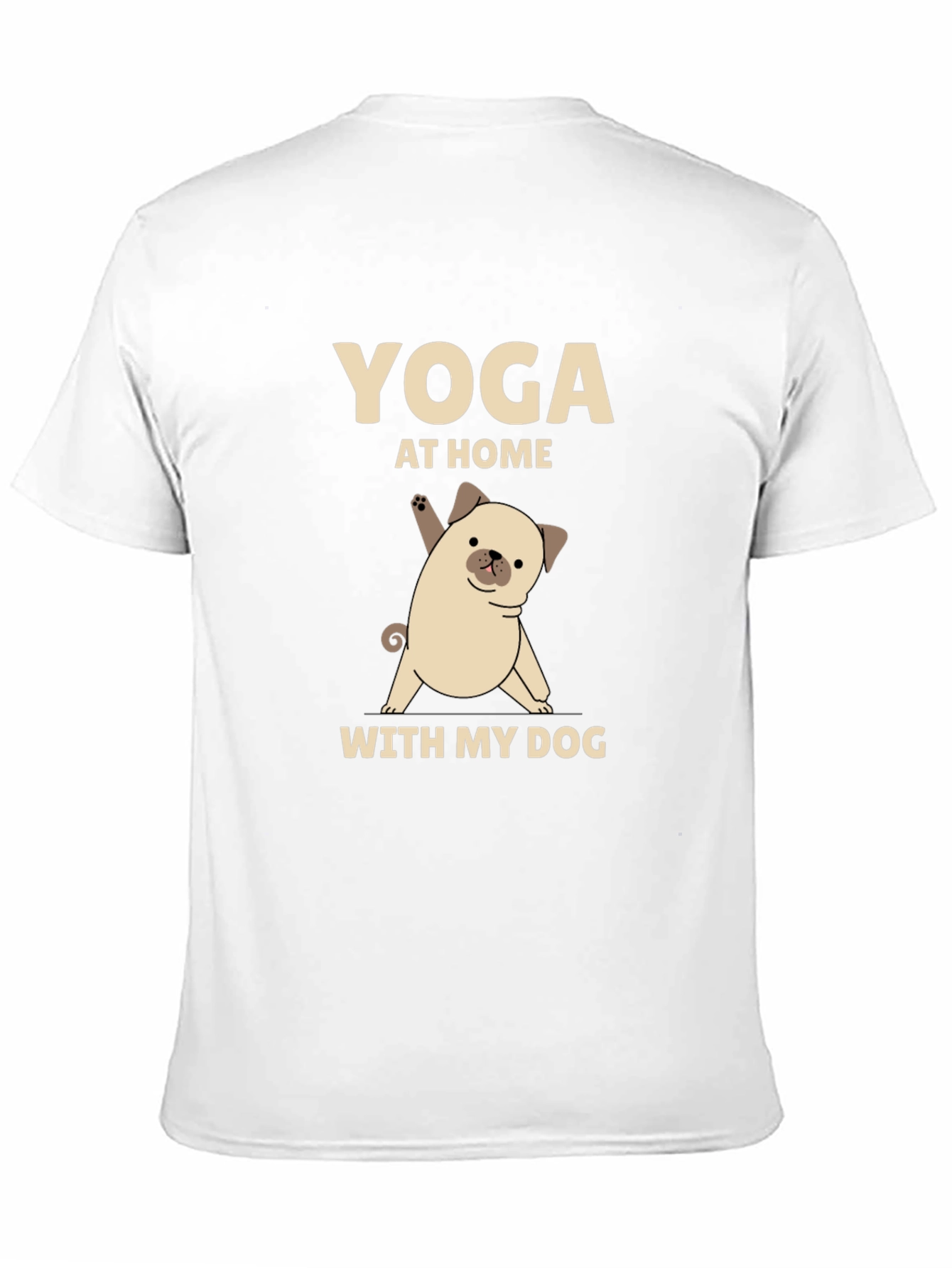 Yoga Pug T-Shirt - At Home With My Dog