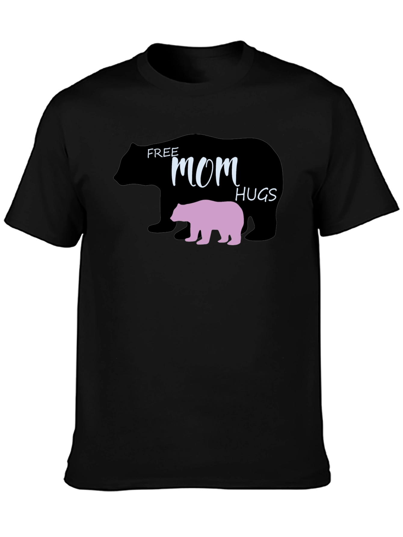 Free Mom Hugs Bear Graphic T-Shirt