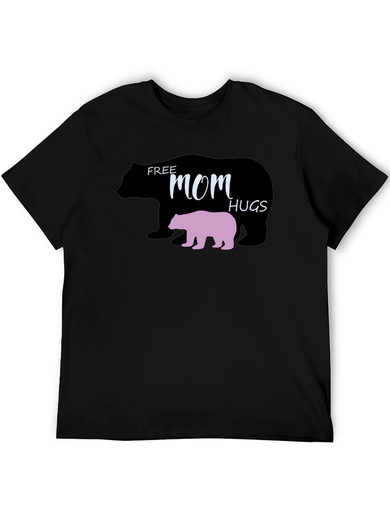 Free Mom Hugs Bear Graphic T-Shirt