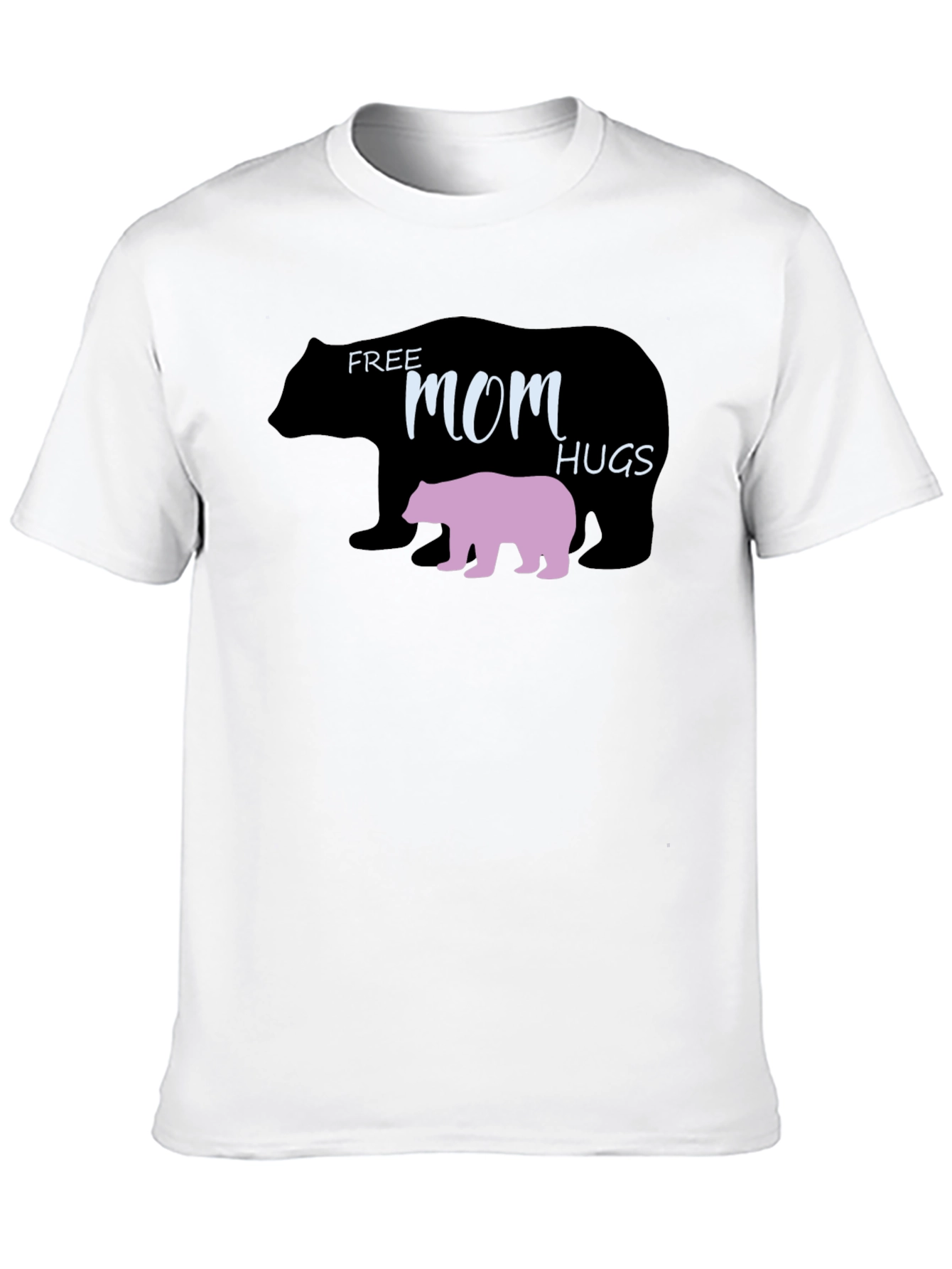 Free Mom Hugs Bear Graphic T-Shirt