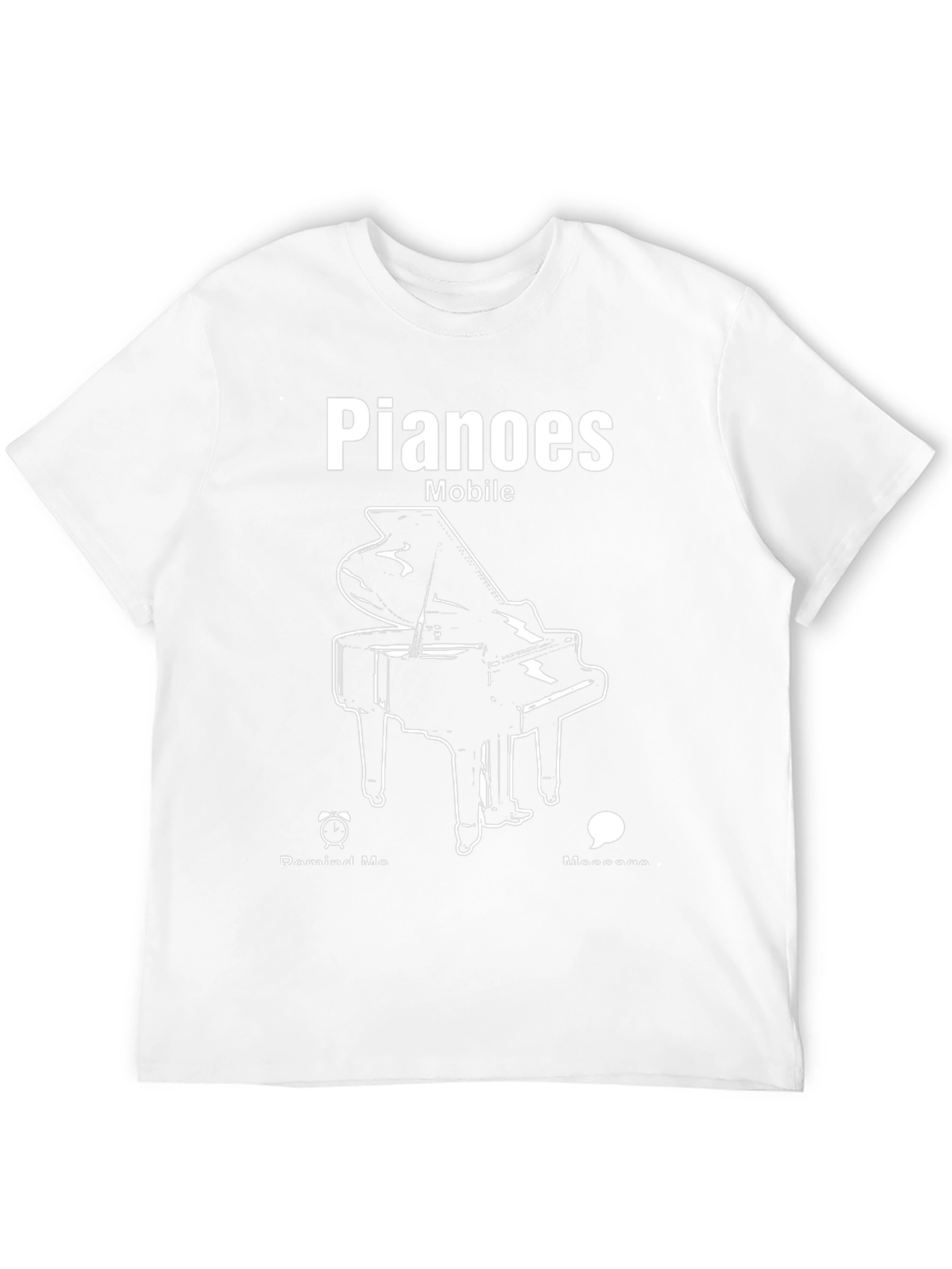 Pianoes Mobile Black T-Shirt