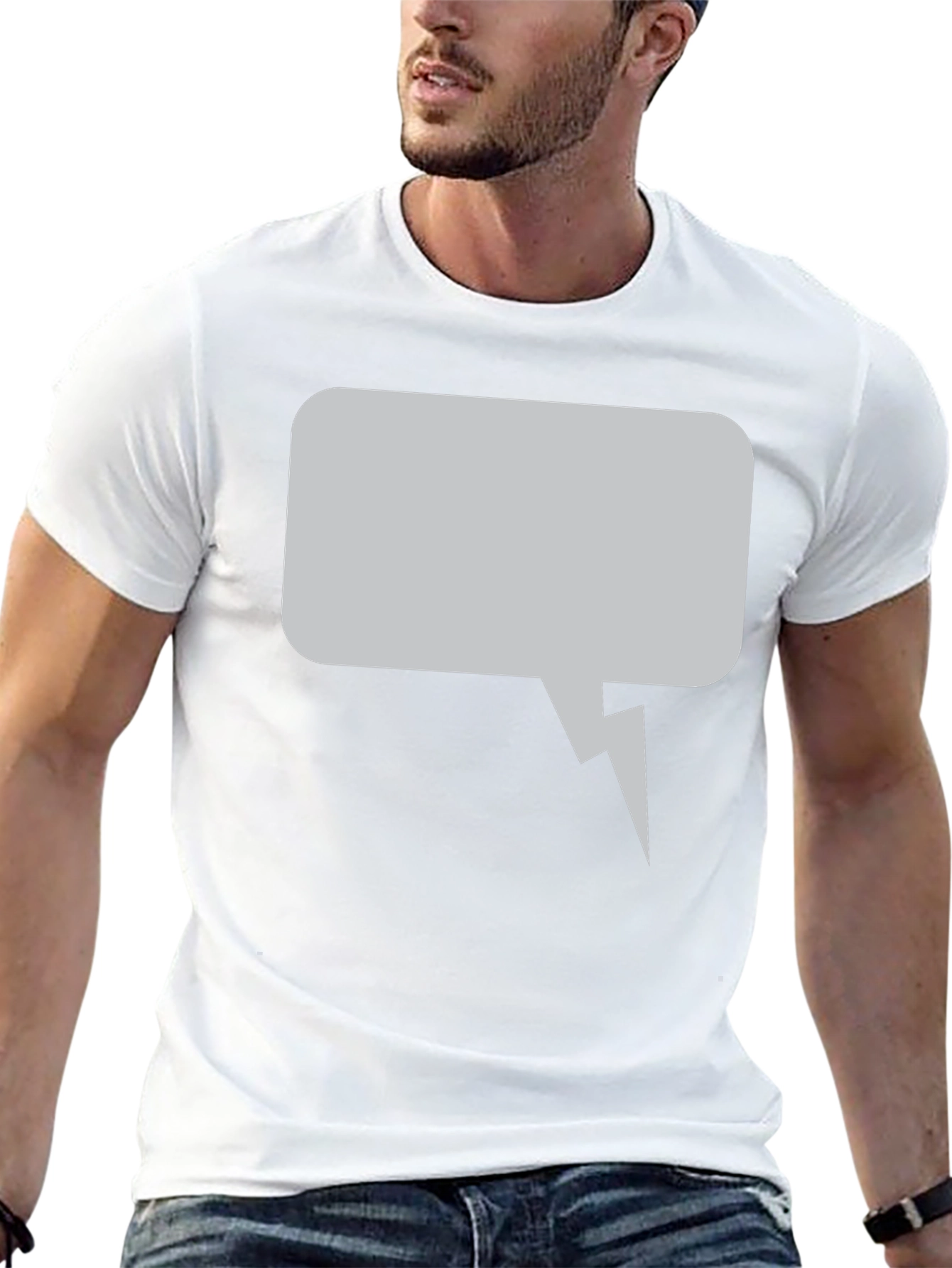 Mens Graphic Tee - Speech Bubble Design
