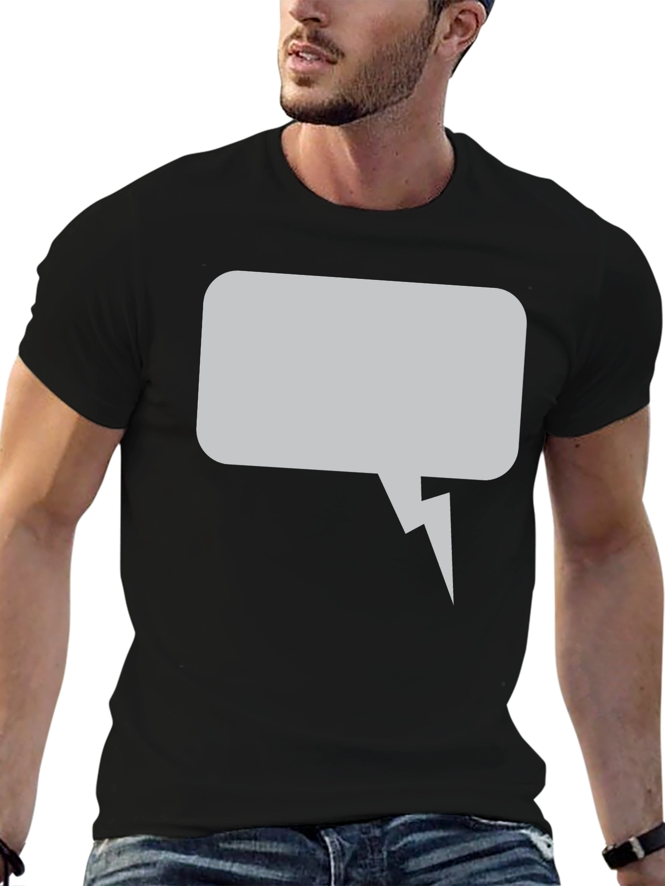 Mens Graphic Tee - Speech Bubble Design