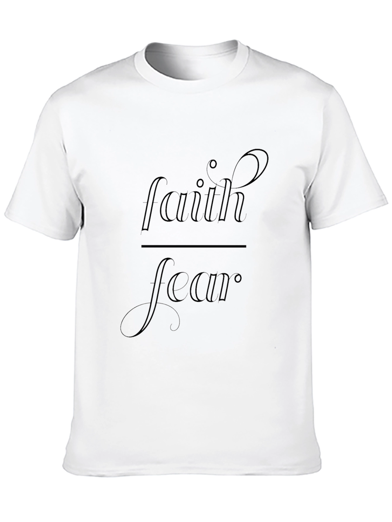 Faith Over Fear Graphic Tee - Unisex Black T-Shirt
