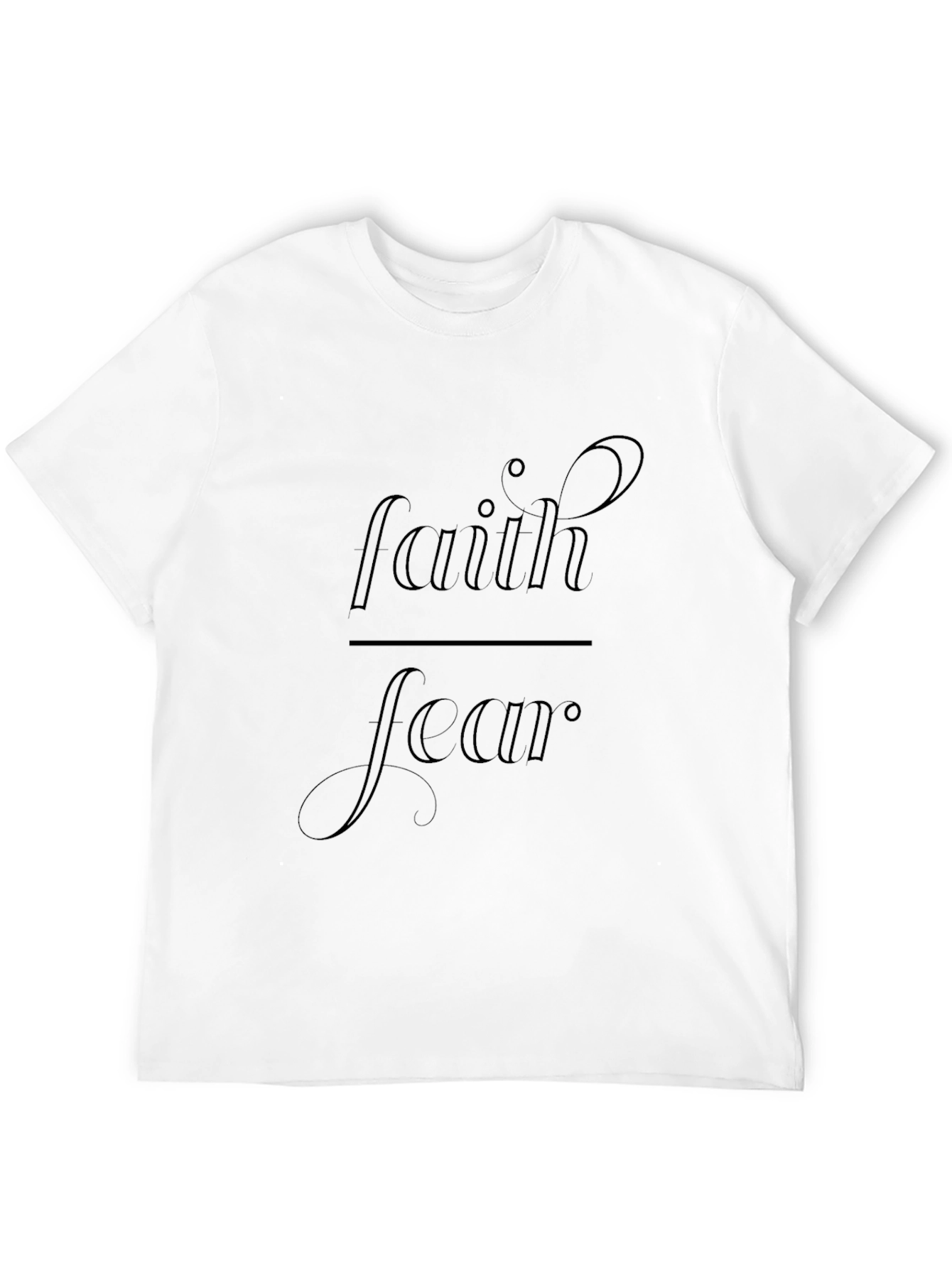 Faith Over Fear Graphic Tee - Unisex Black T-Shirt