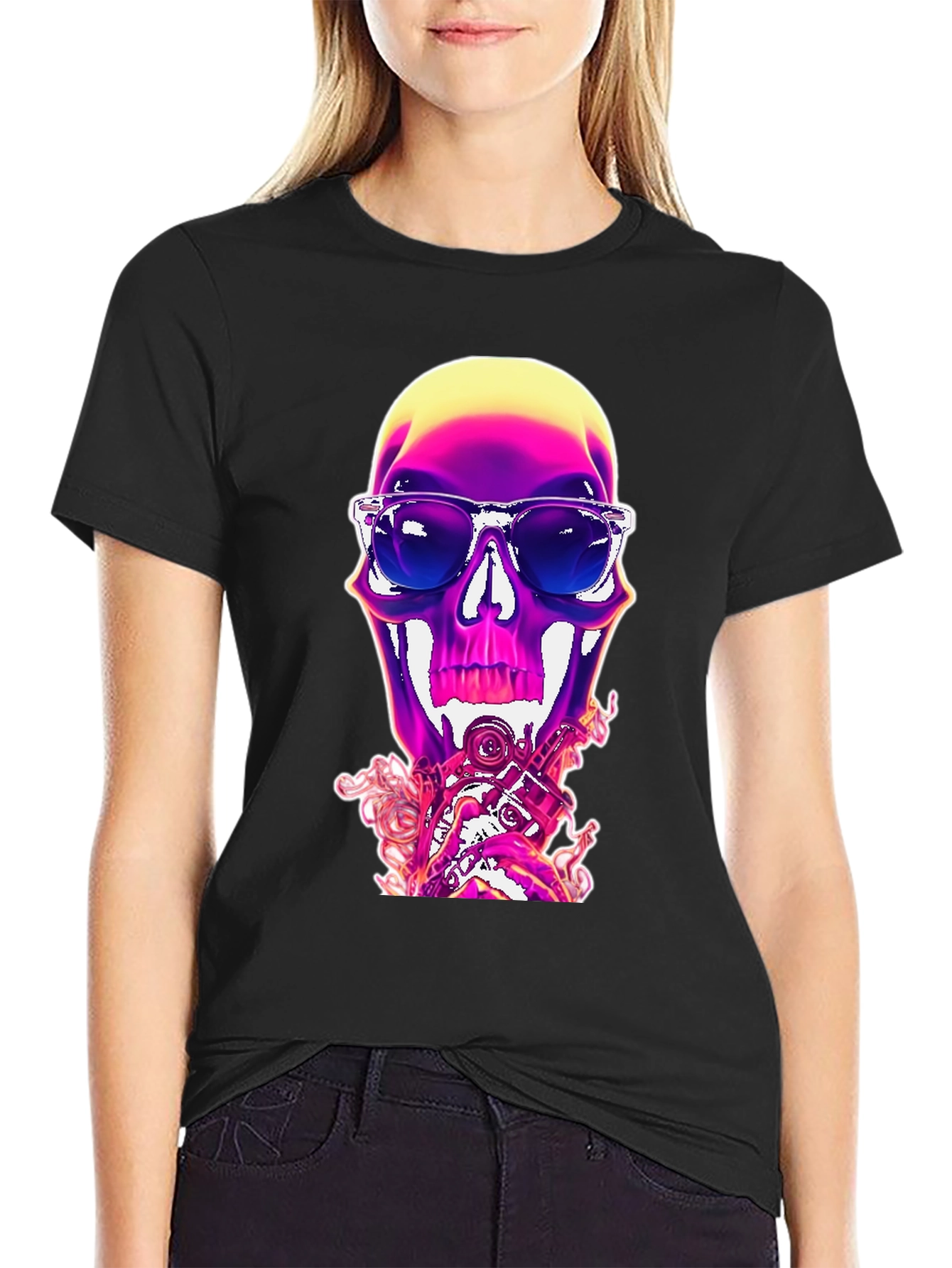 Skull Graphic Tee - Cool & Edgy Style