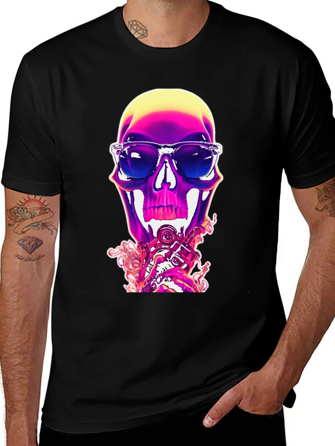 Skull Graphic Tee - Cool & Edgy Style