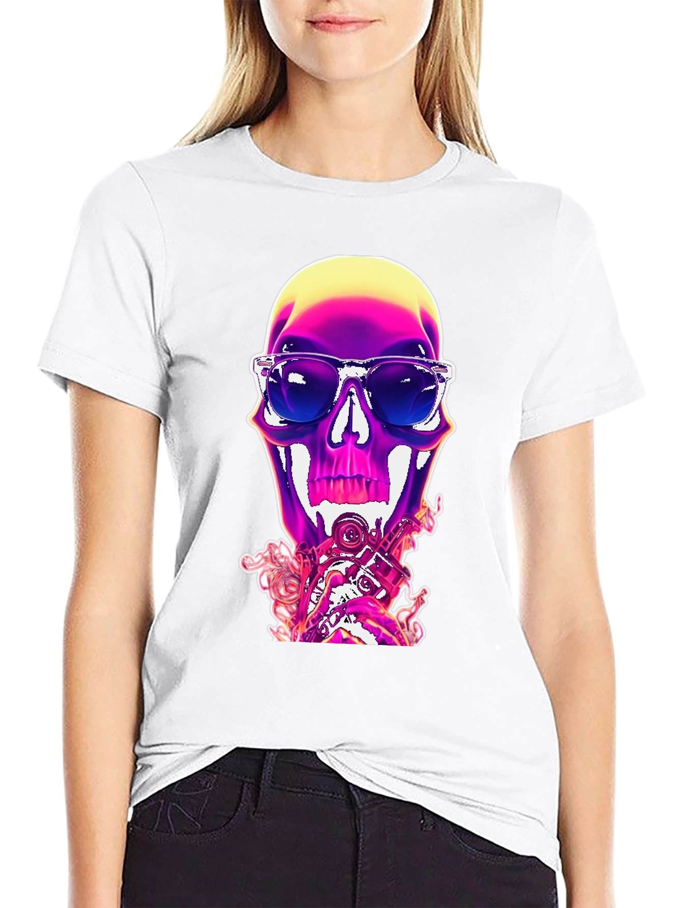 Skull Graphic Tee - Cool & Edgy Style