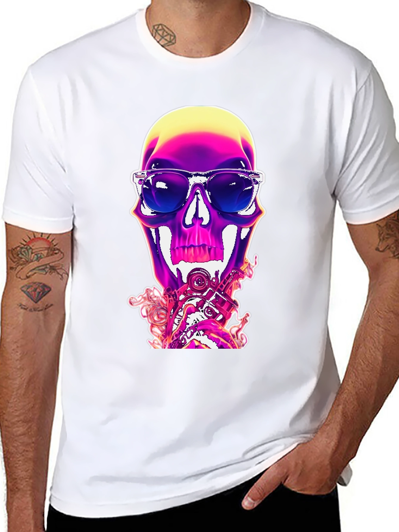 Skull Graphic Tee - Cool & Edgy Style
