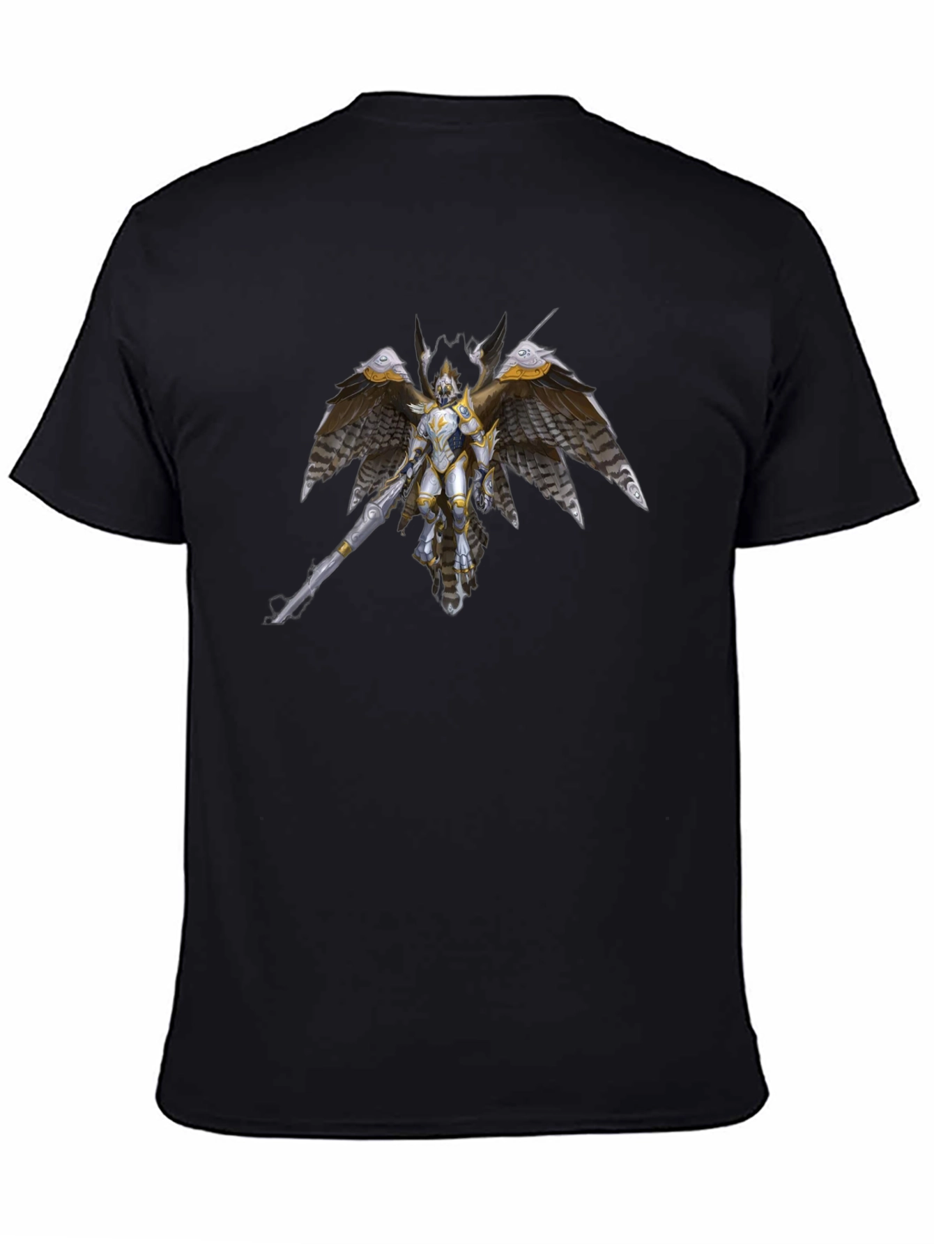 Winged Knight Graphic Tee - Black