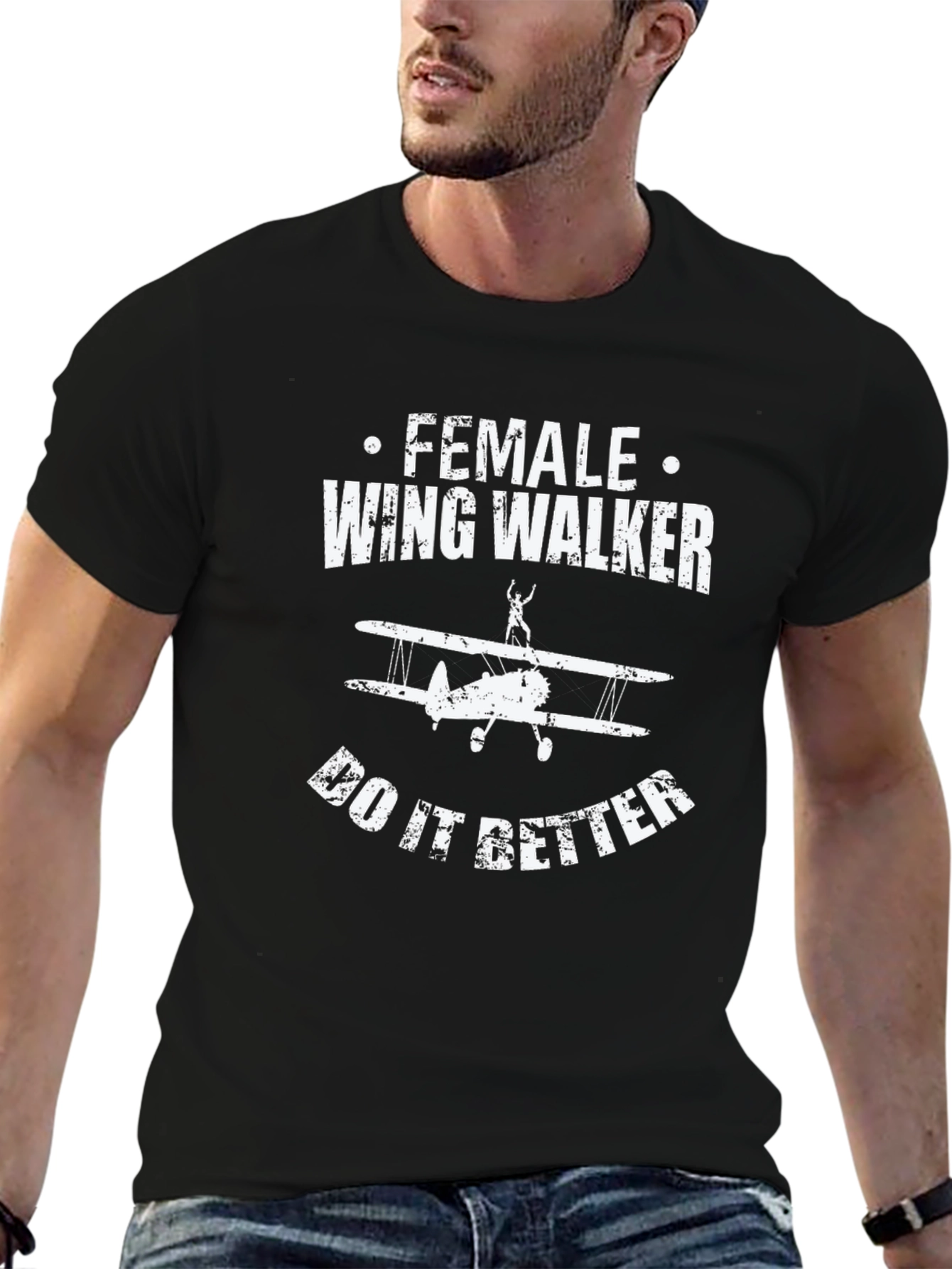 Female Wing Walker T-Shirt - Aviation Tee