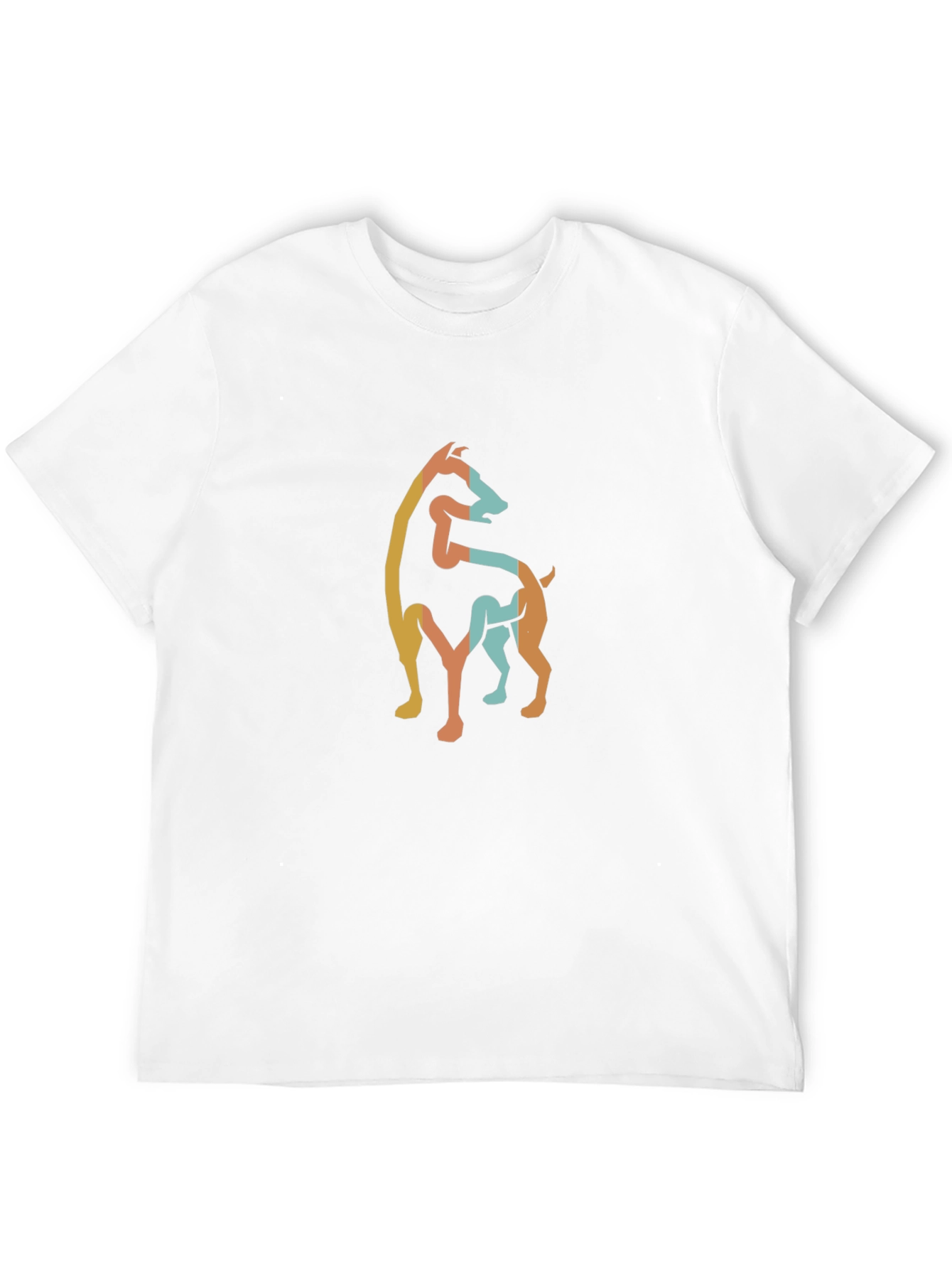 Stylish Dog Silhouette Graphic Tee