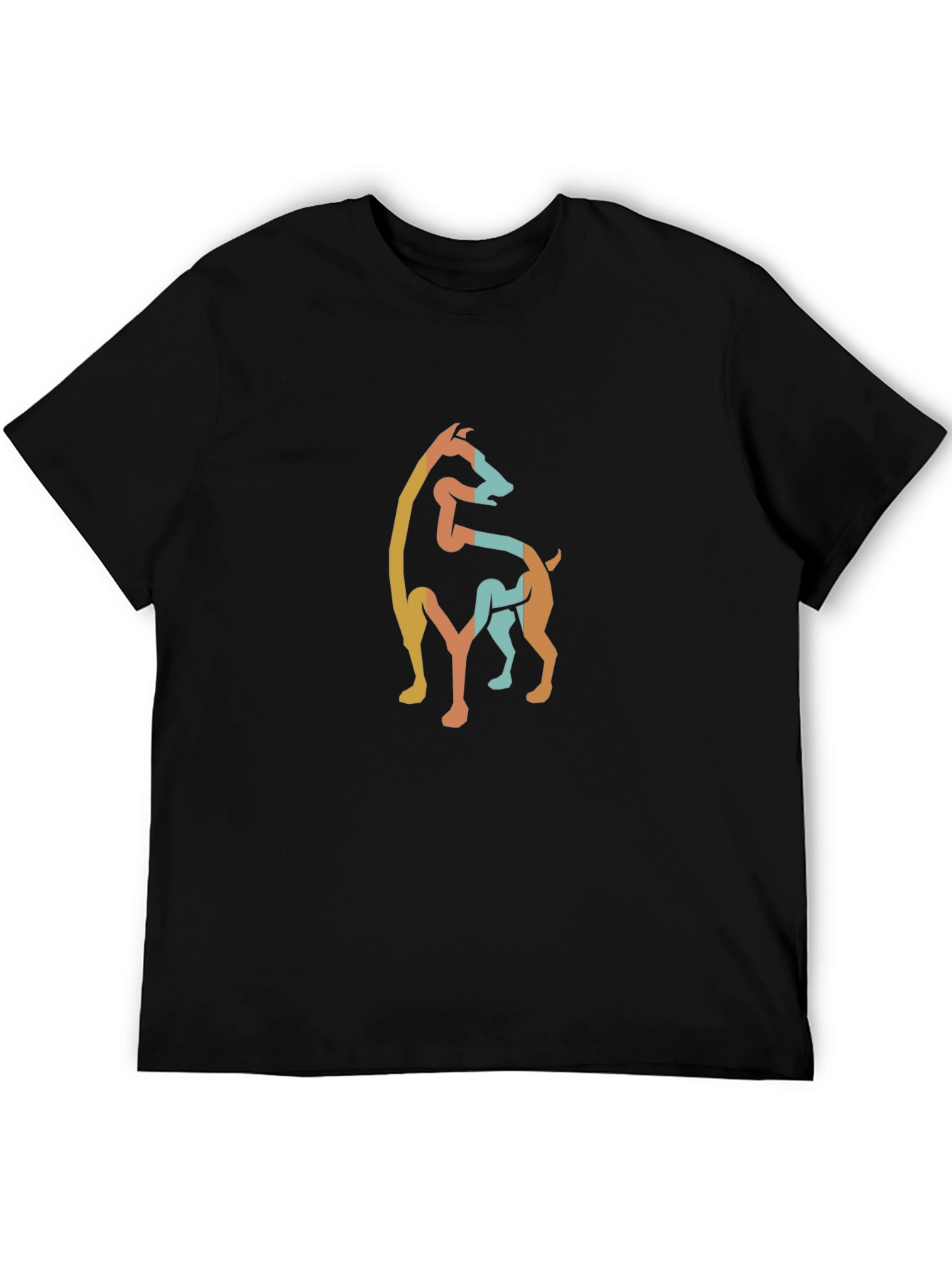 Stylish Dog Silhouette Graphic Tee