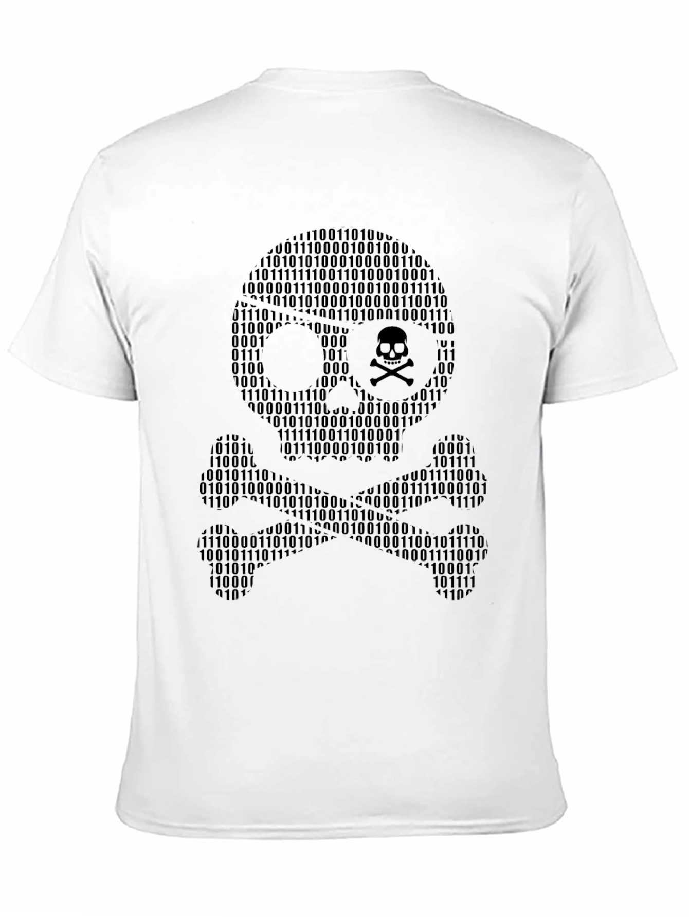 Binary Skull T-Shirt - Hacker Style