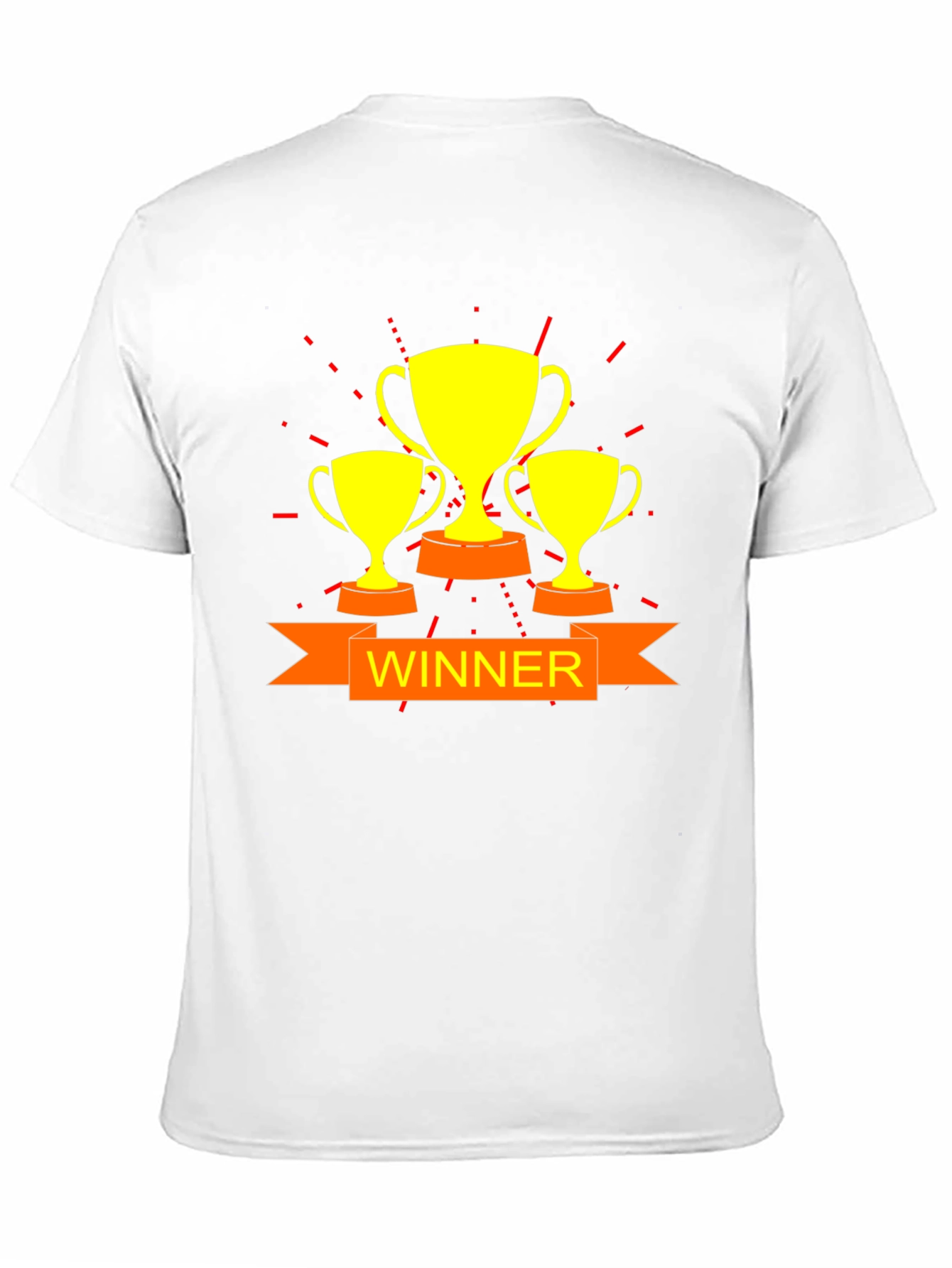 Winner Trophy Graphic Black T-Shirt