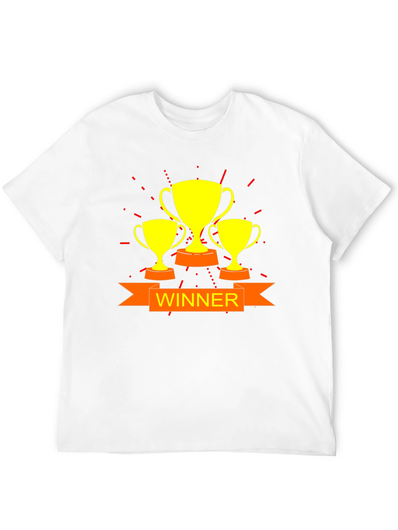 Winner Trophy Graphic Black T-Shirt