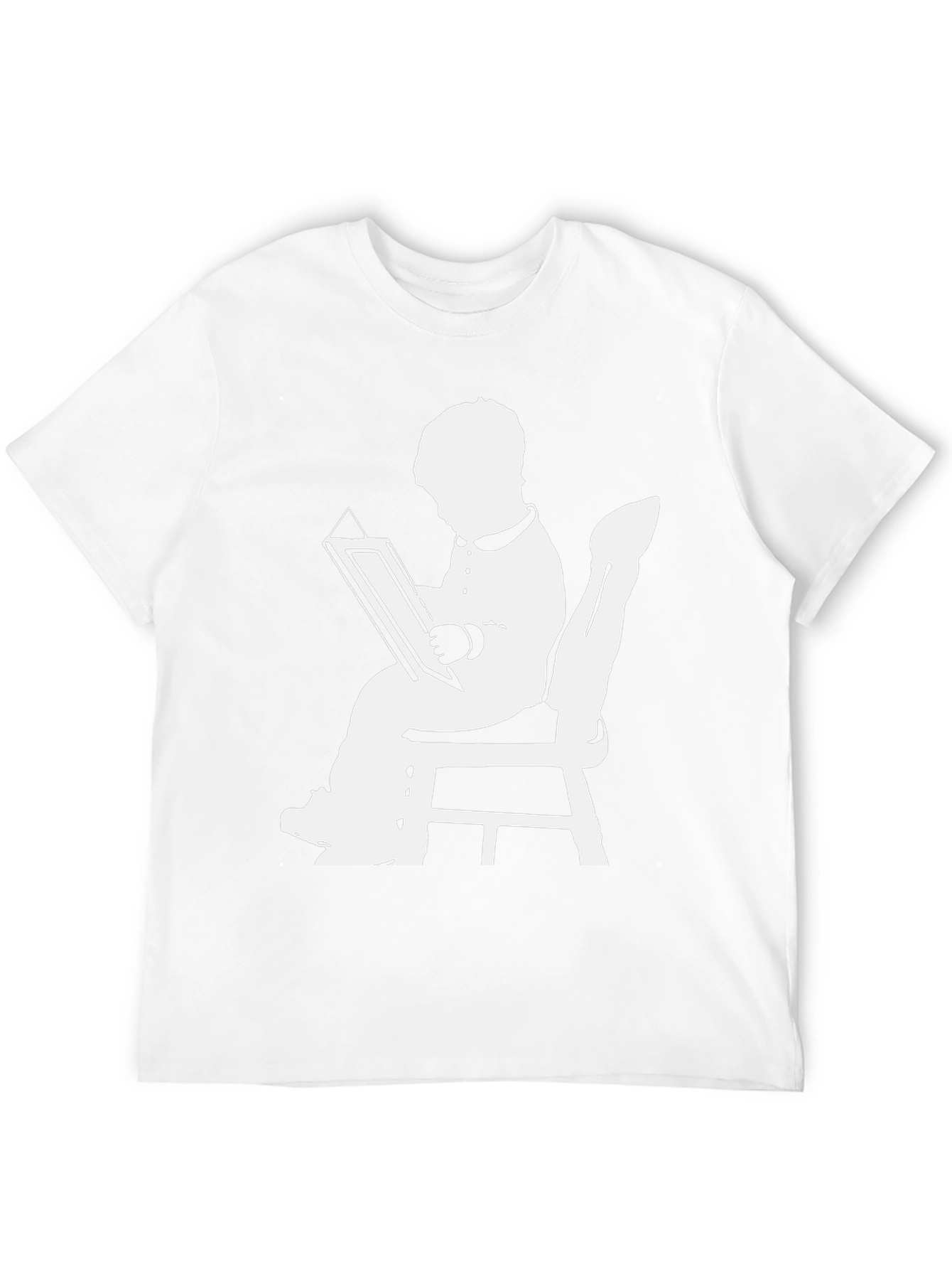 Reading Silhouette Graphic T-Shirt - Black