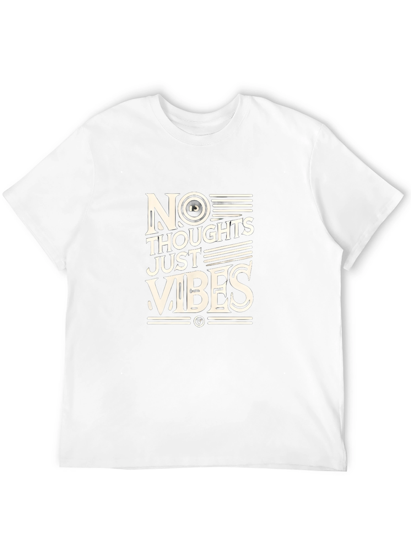 No Thoughts Just Vibes Black T-Shirt