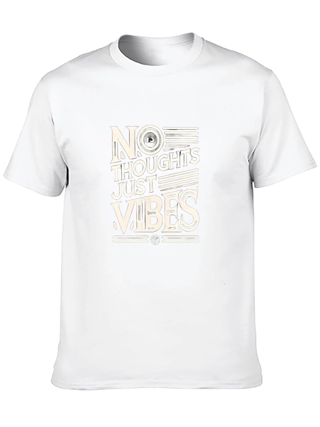 No Thoughts Just Vibes Black T-Shirt