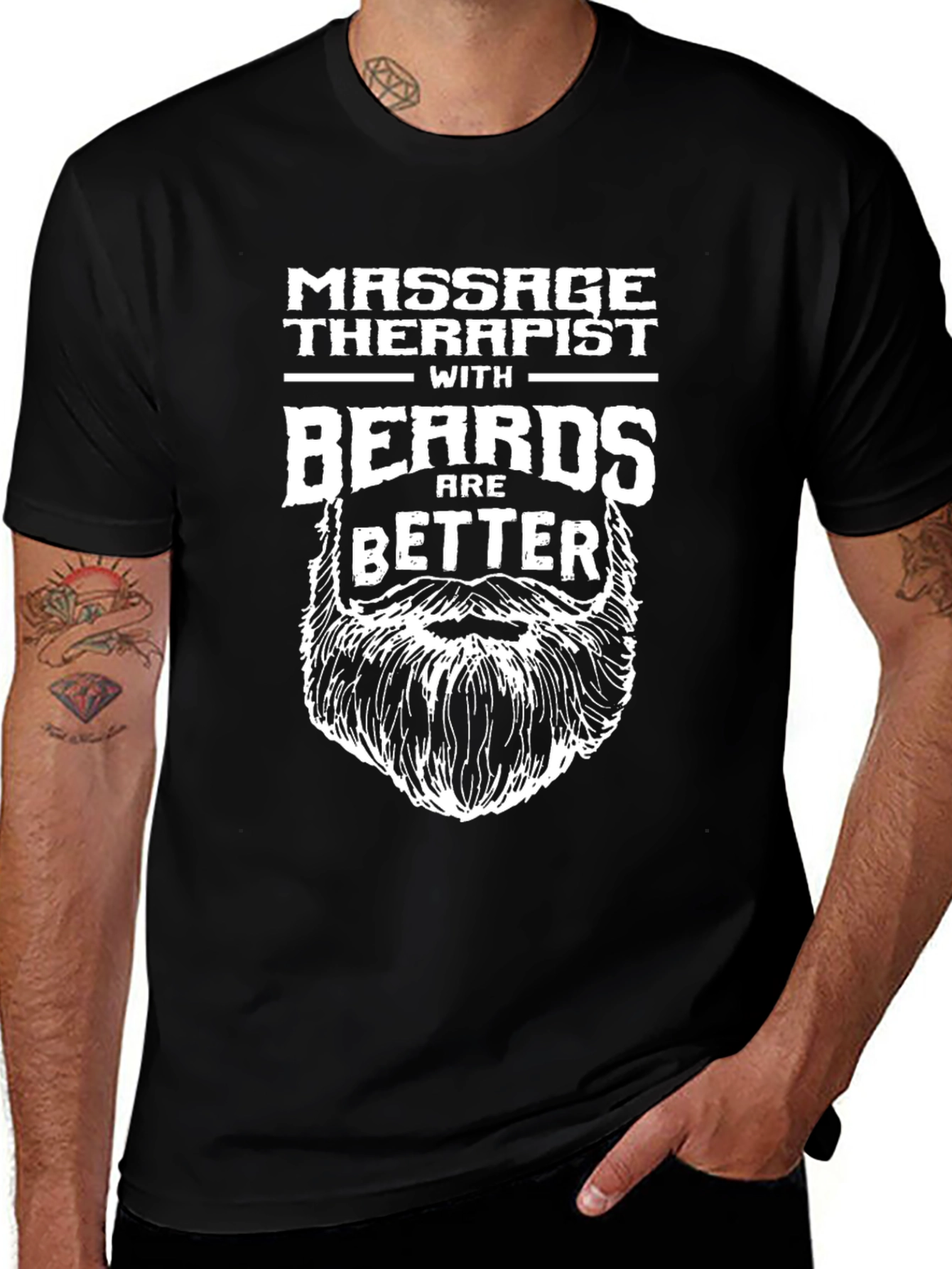 Massage Therapist with Beards T-Shirt