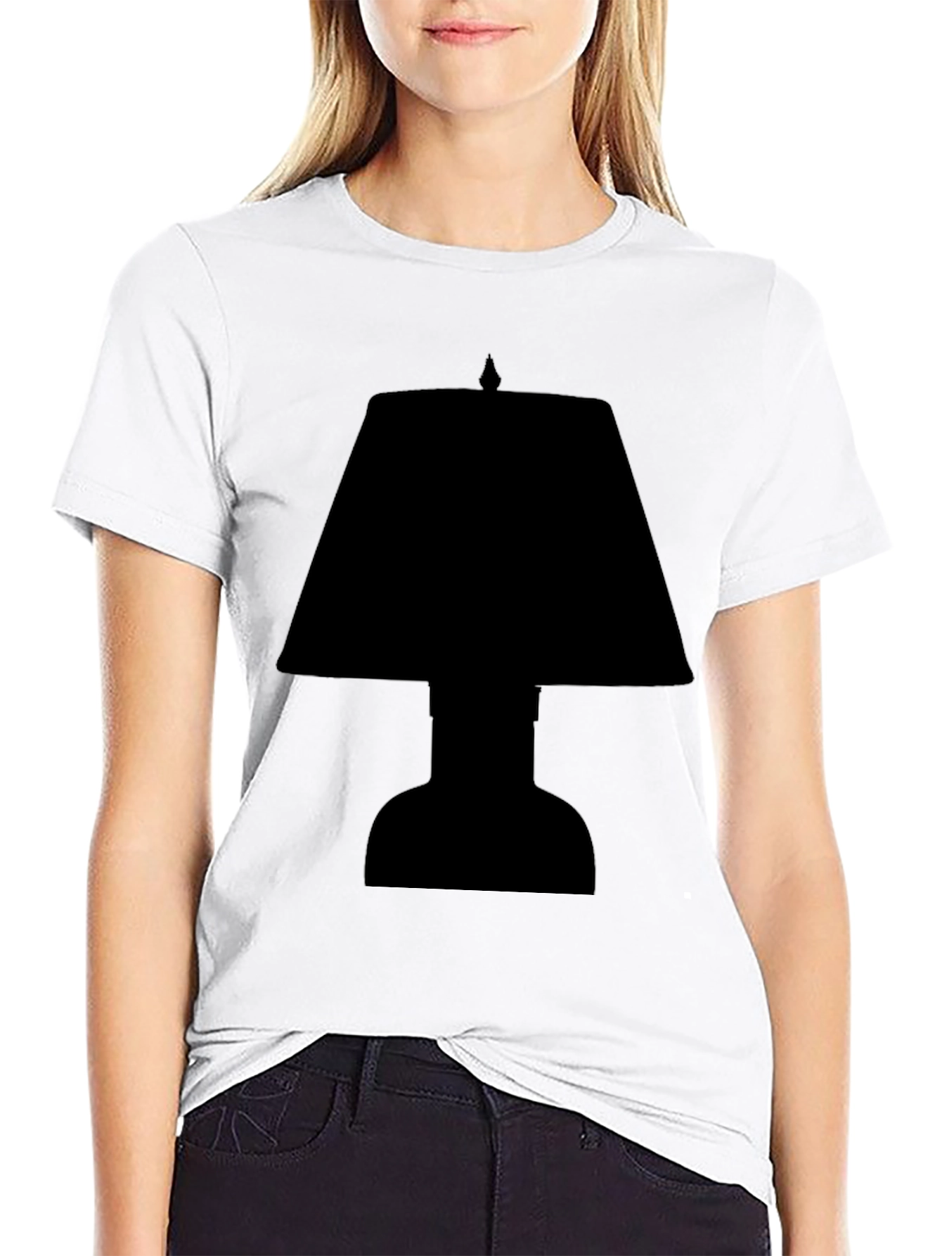 Silhouette Lamp Graphic Tee - Stylish & Unique