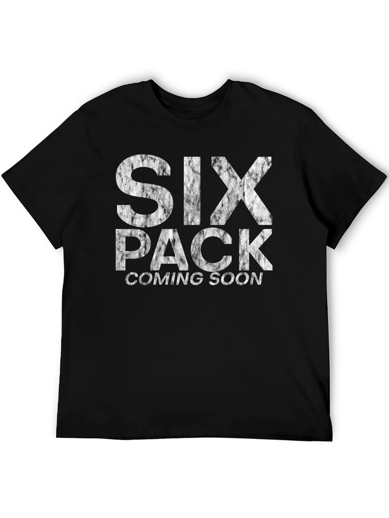 Mens Six Pack Coming Soon Graphic Tee