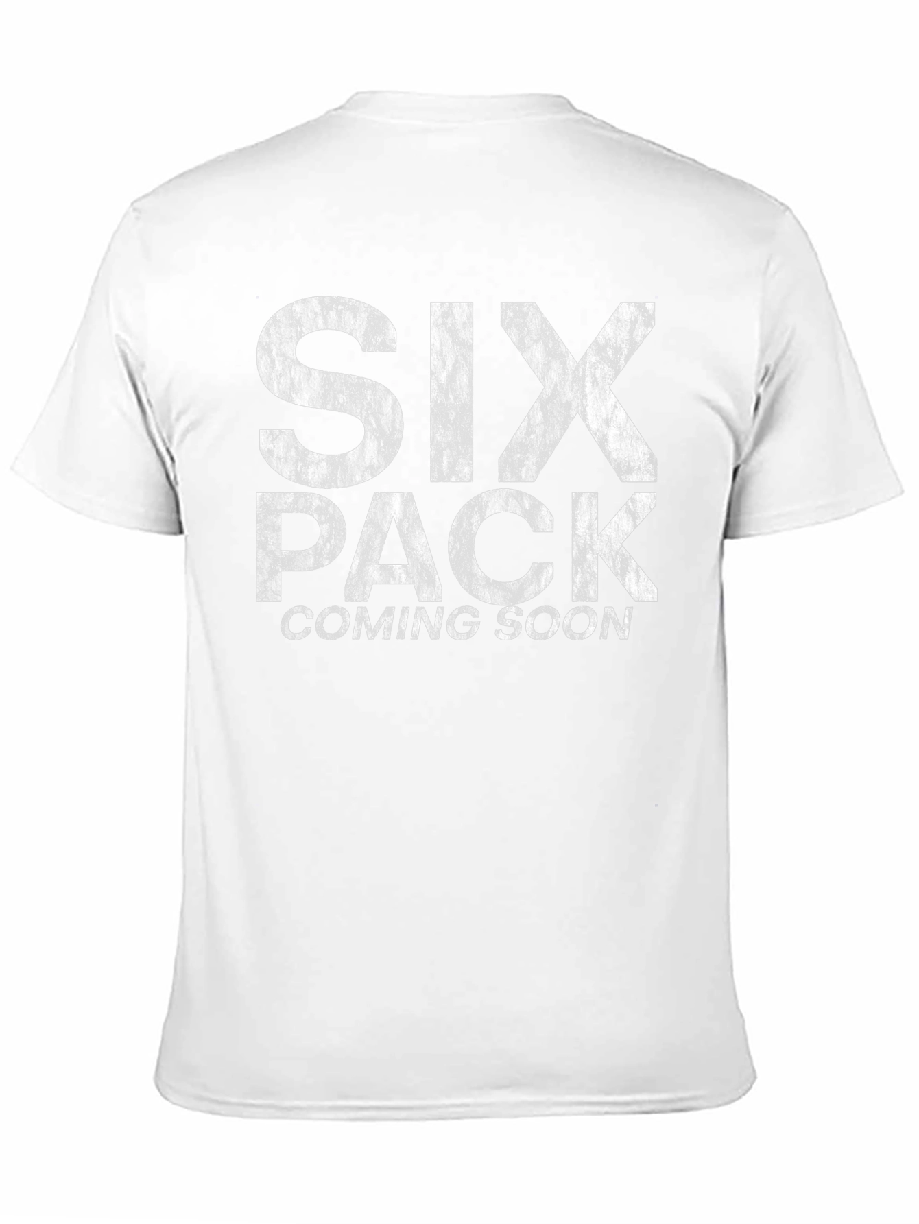 Mens Six Pack Coming Soon Graphic Tee