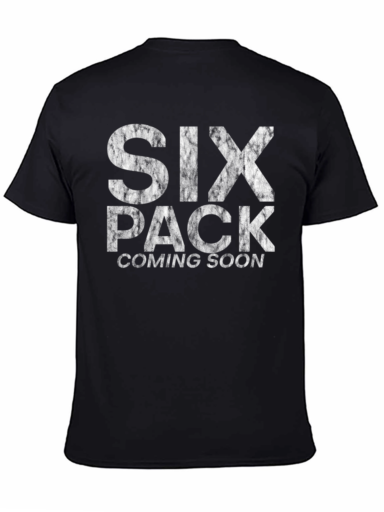 Mens Six Pack Coming Soon Graphic Tee