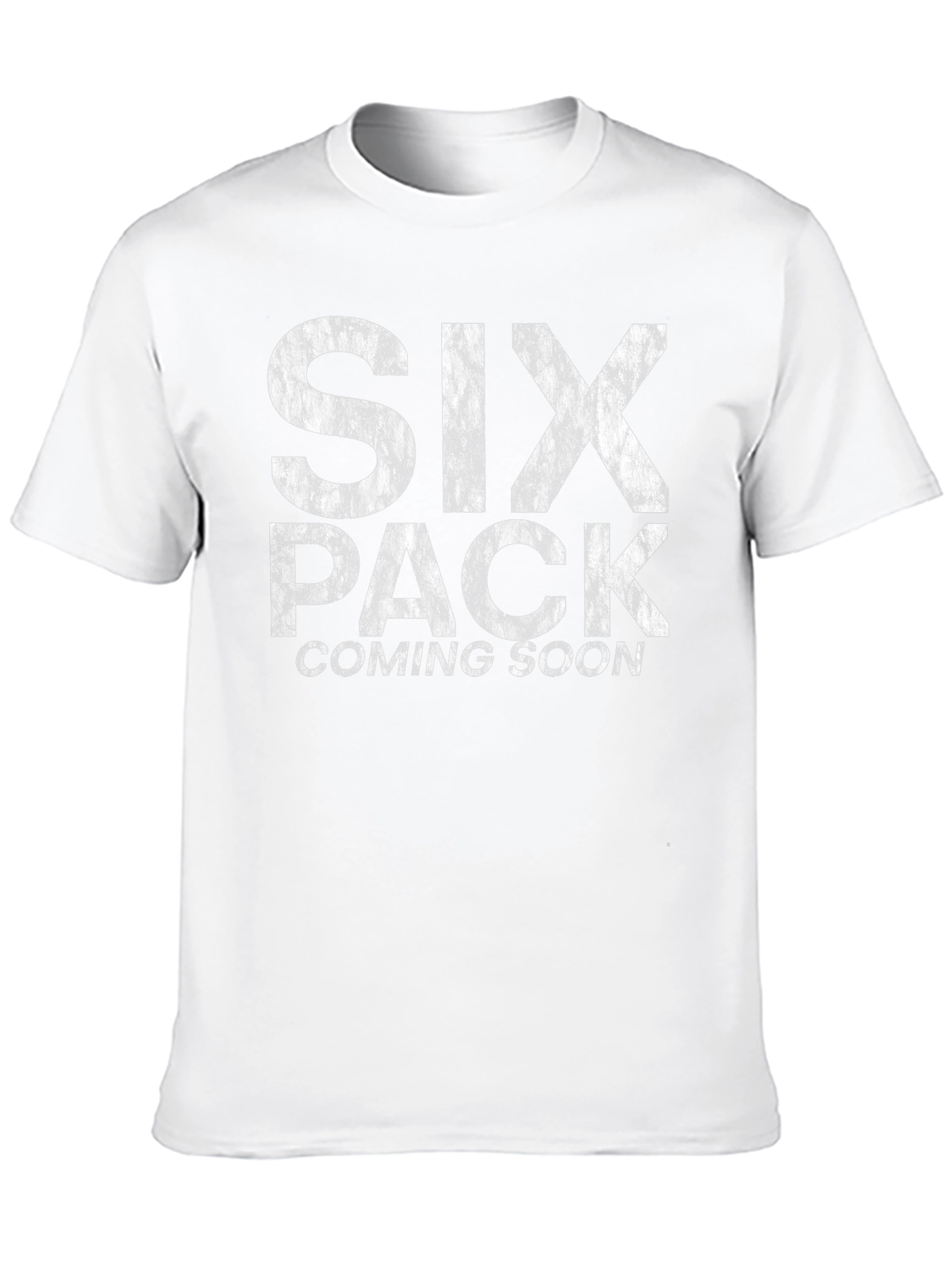 Mens Six Pack Coming Soon Graphic Tee