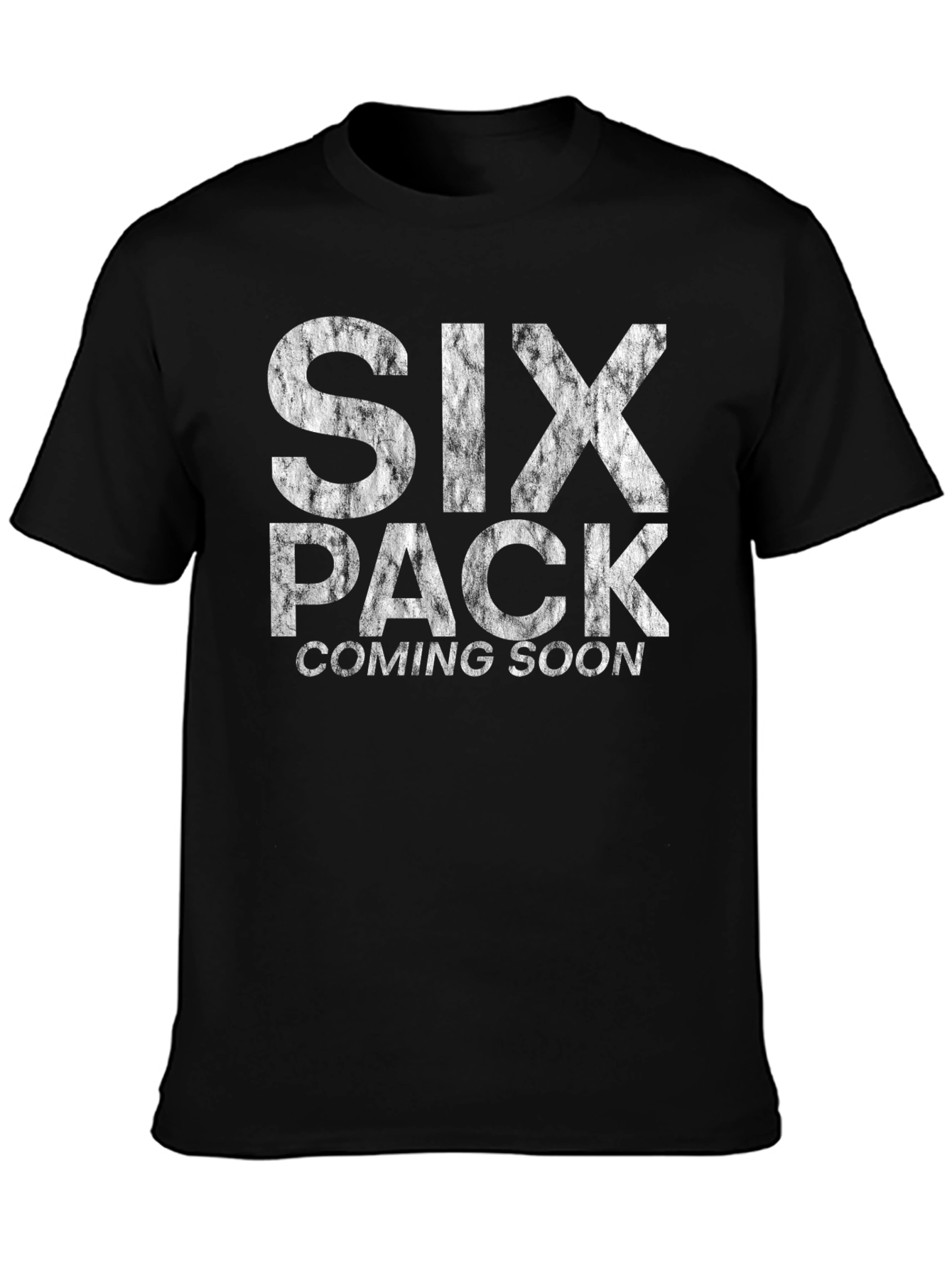 Mens Six Pack Coming Soon Graphic Tee