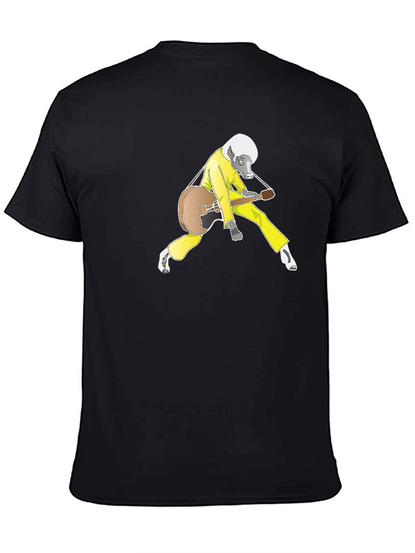 Cool Badger Guitarist Graphic Tee