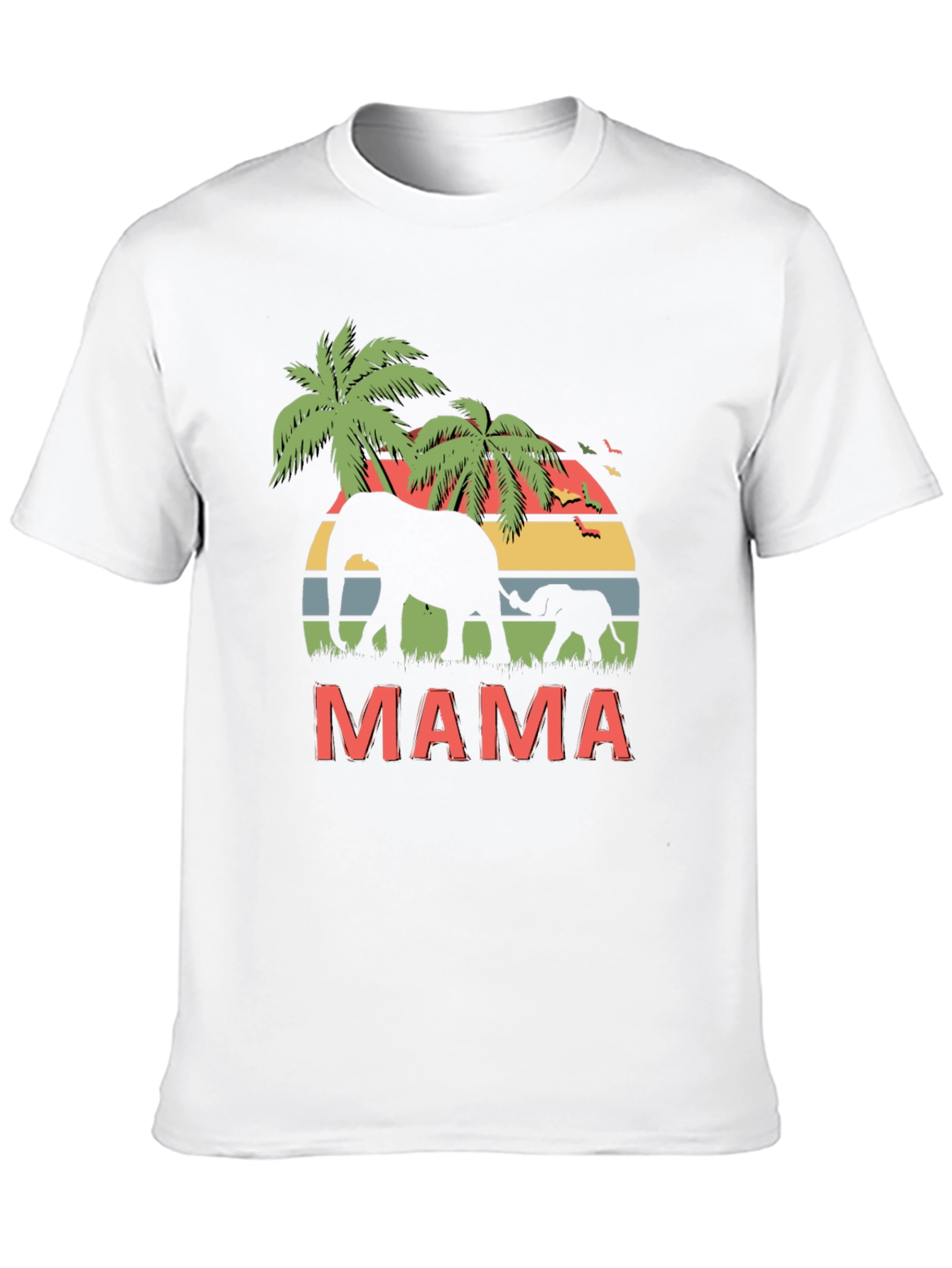 Mama Elephant Graphic Tee - Wildlife Lovers T-Shirt
