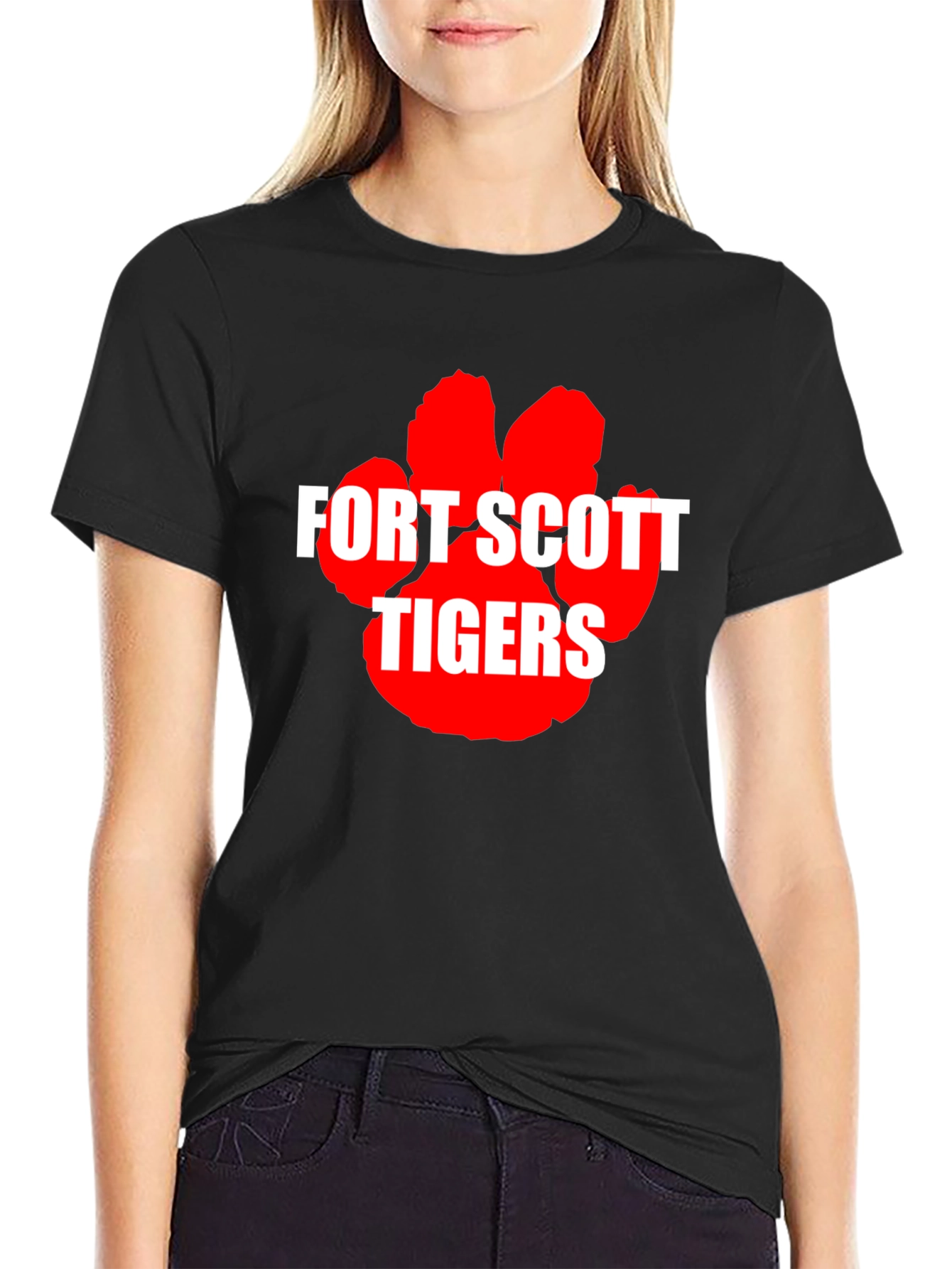 Fort Scott Tigers Graphic Tee - Black