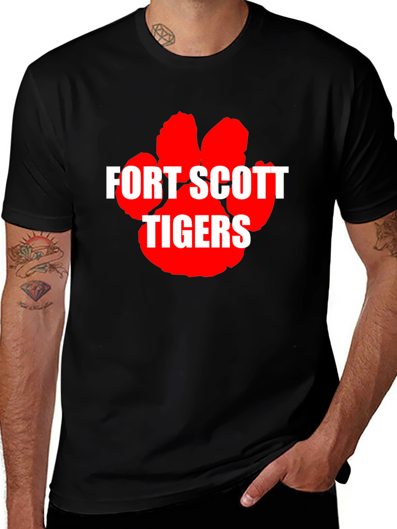 Fort Scott Tigers Graphic Tee - Black