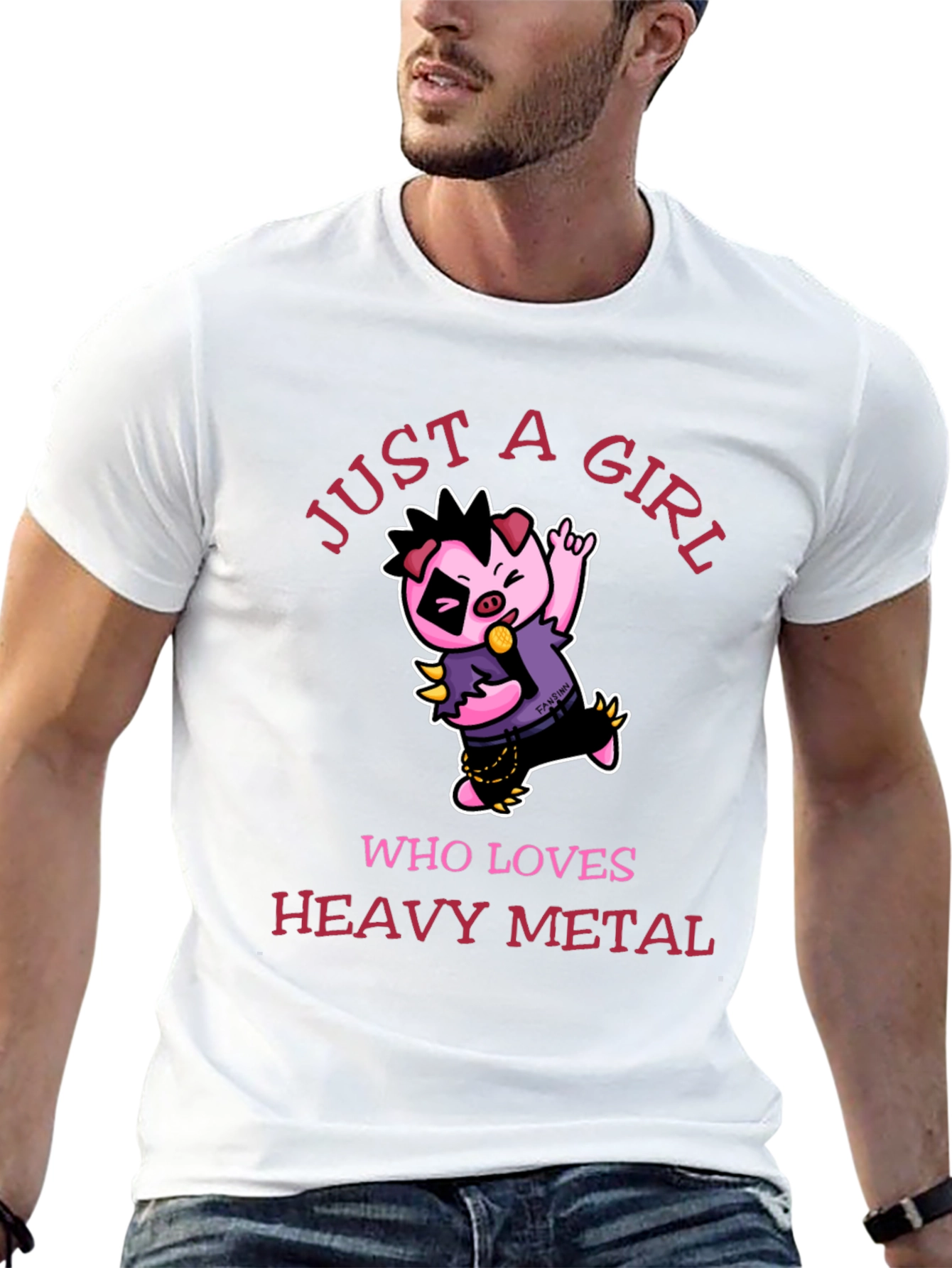 Just a Girl Who Loves Heavy Metal T-Shirt